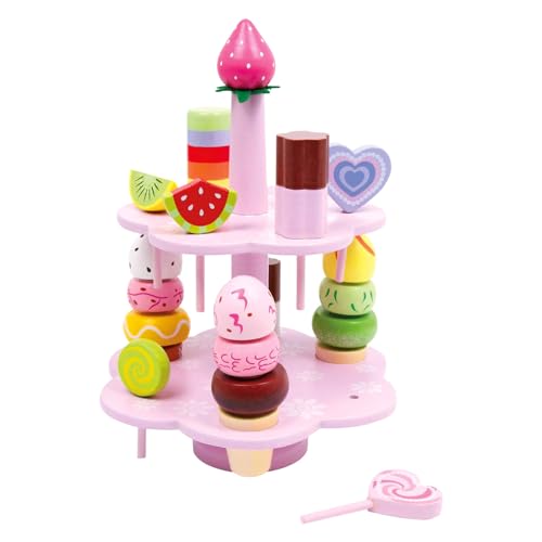 smallfoot 3312 espositore dolciumi legno rosa
