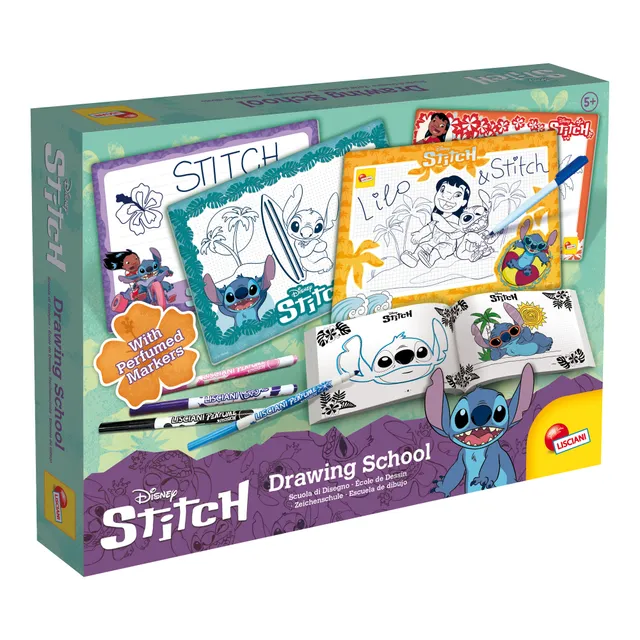 Lisciani Stitch Drawing School kit disegno pennarelli profumati