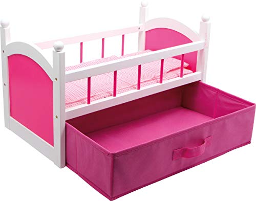 smallfoot lettino bambole legno rosa lettino rosa