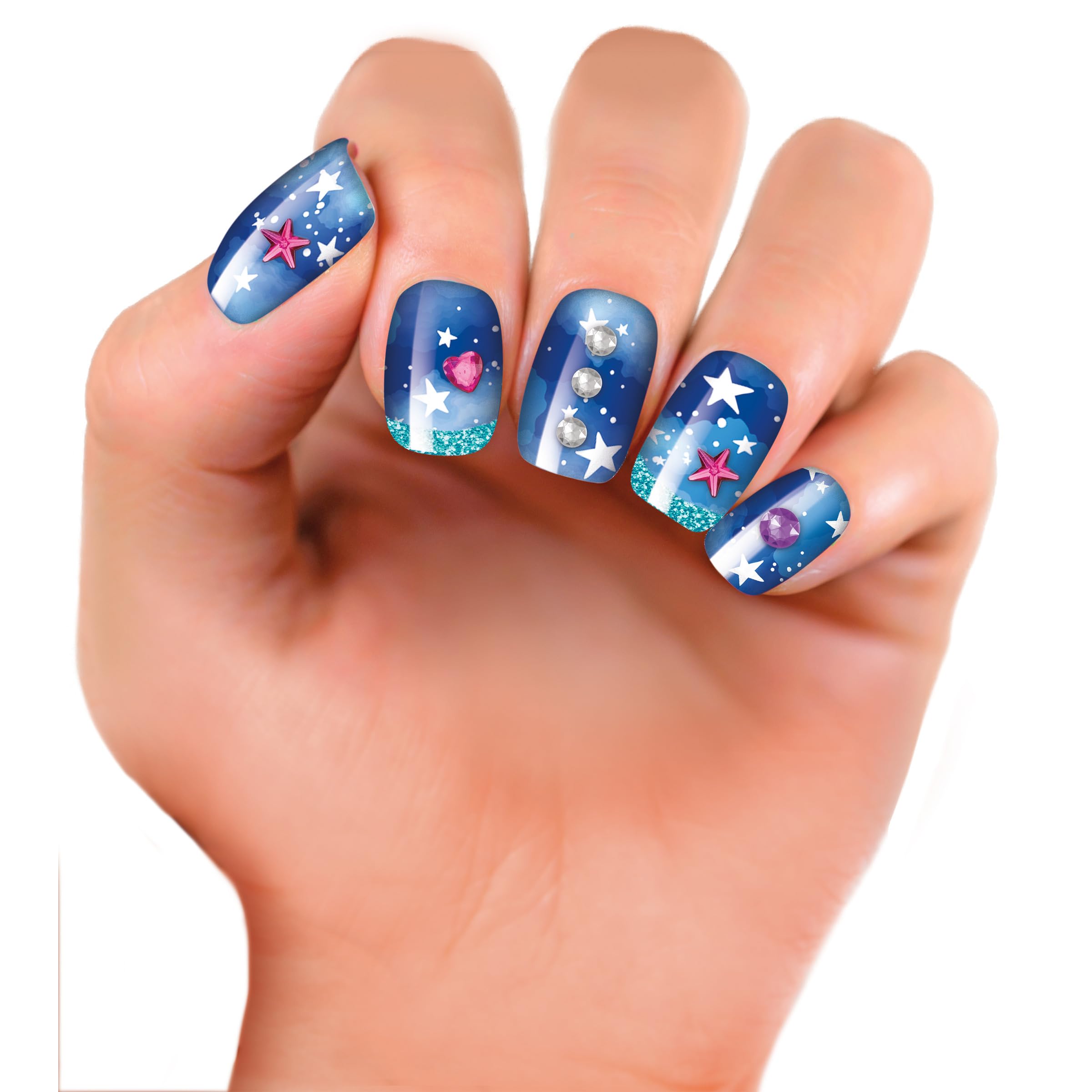 Lexibook CRSS16 kit tatuaggi luminosi e nail art glitter