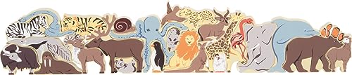 smallfoot puzzle lettere animali legno 26 pezzi alfabeto