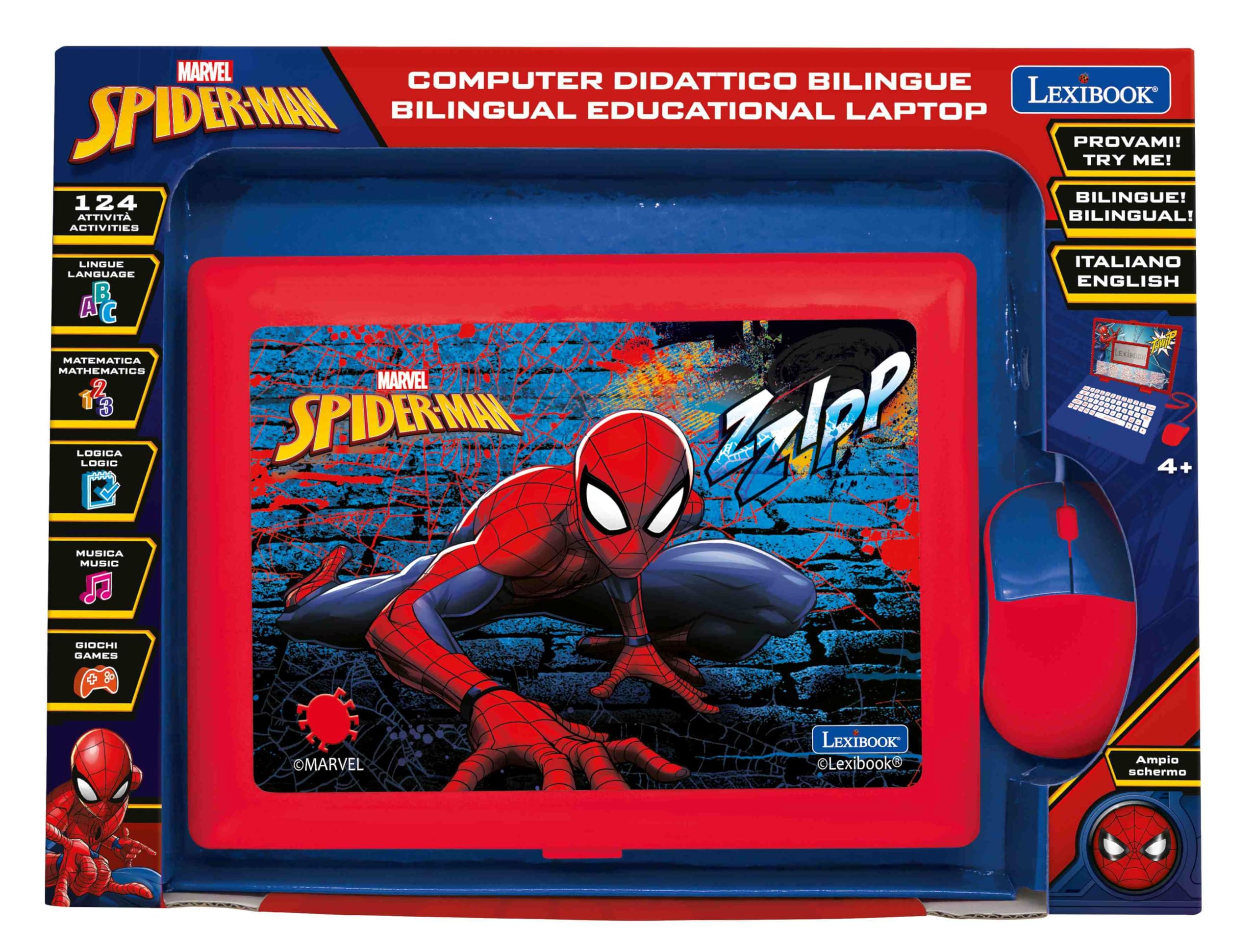 Lexibook Spider-Man JC598SPi5LXB computer educativo bilingue