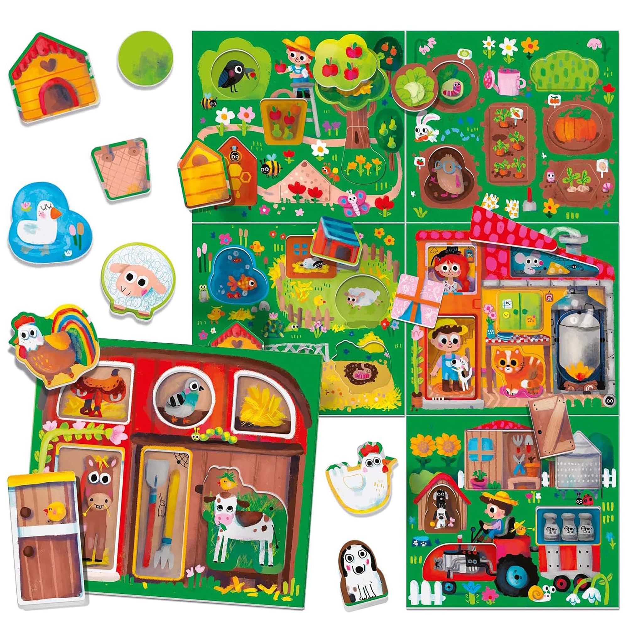 Headu Play Farm MU23608 gioco fattoria vecchia edizione 40 tessere