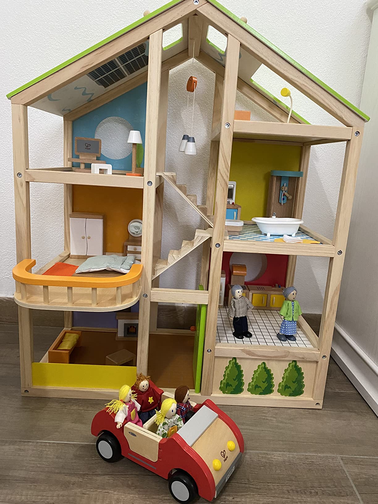 Hape E3401 Casa 4 Stagioni casa bambole legno arredata