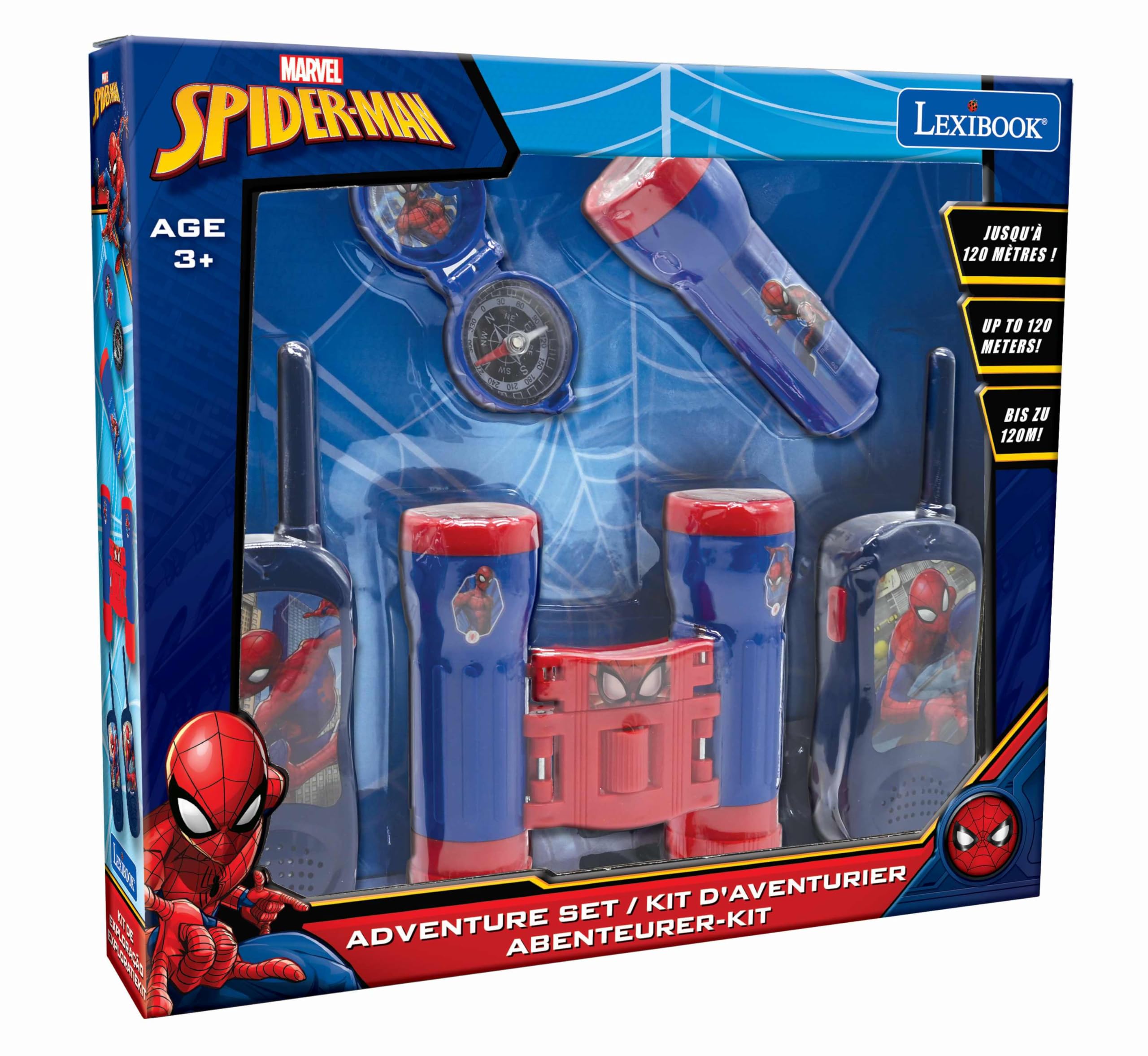 Lexibook Spider-Man RPTW12SPLXB set avventura 120m blu/rosso
