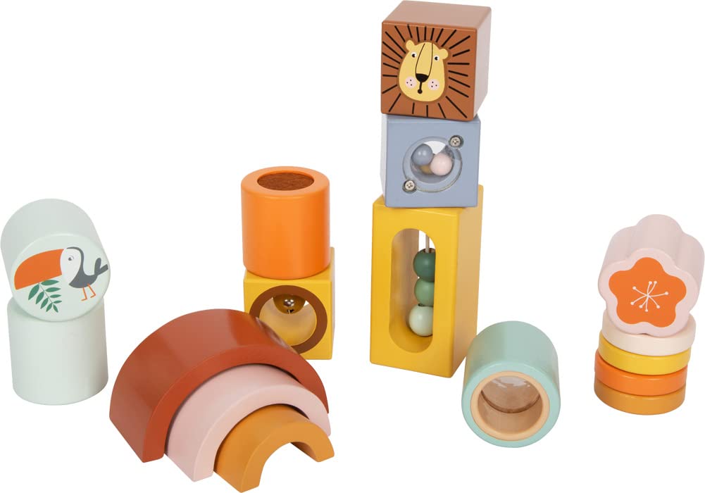 smallfoot Safari 11699 cubetti costruzioni legno 50 pezzi
