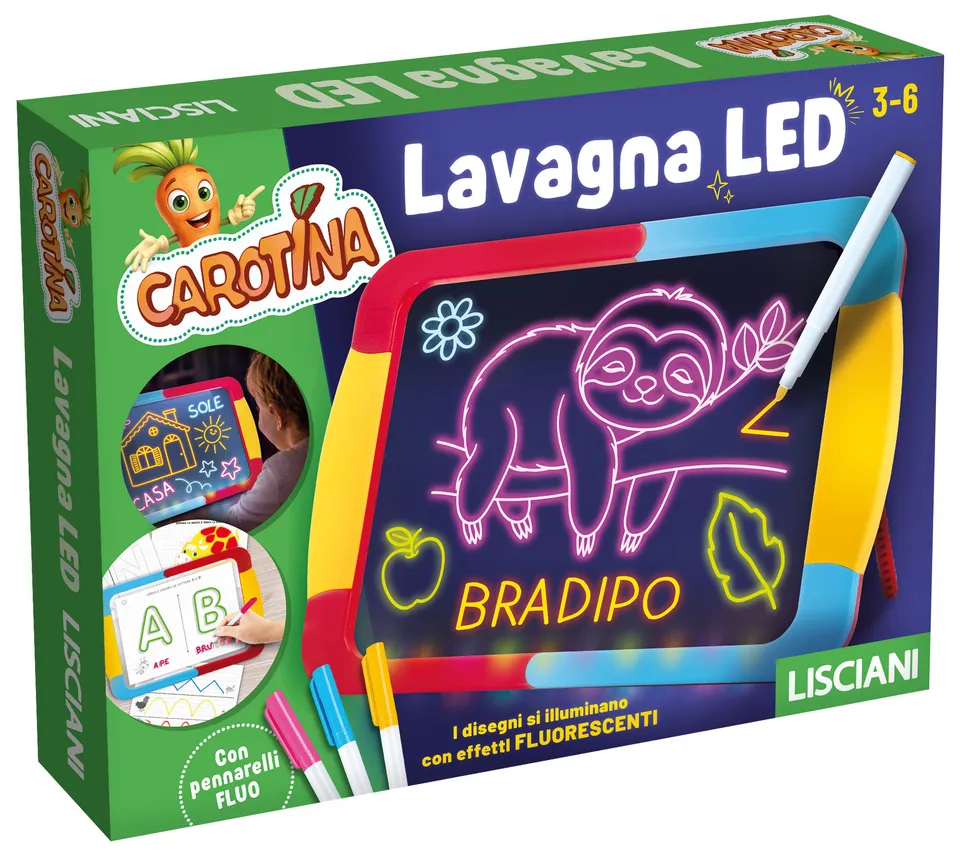 Lisciani Carotina Lavagna Led lavagna luminosa per scrivere