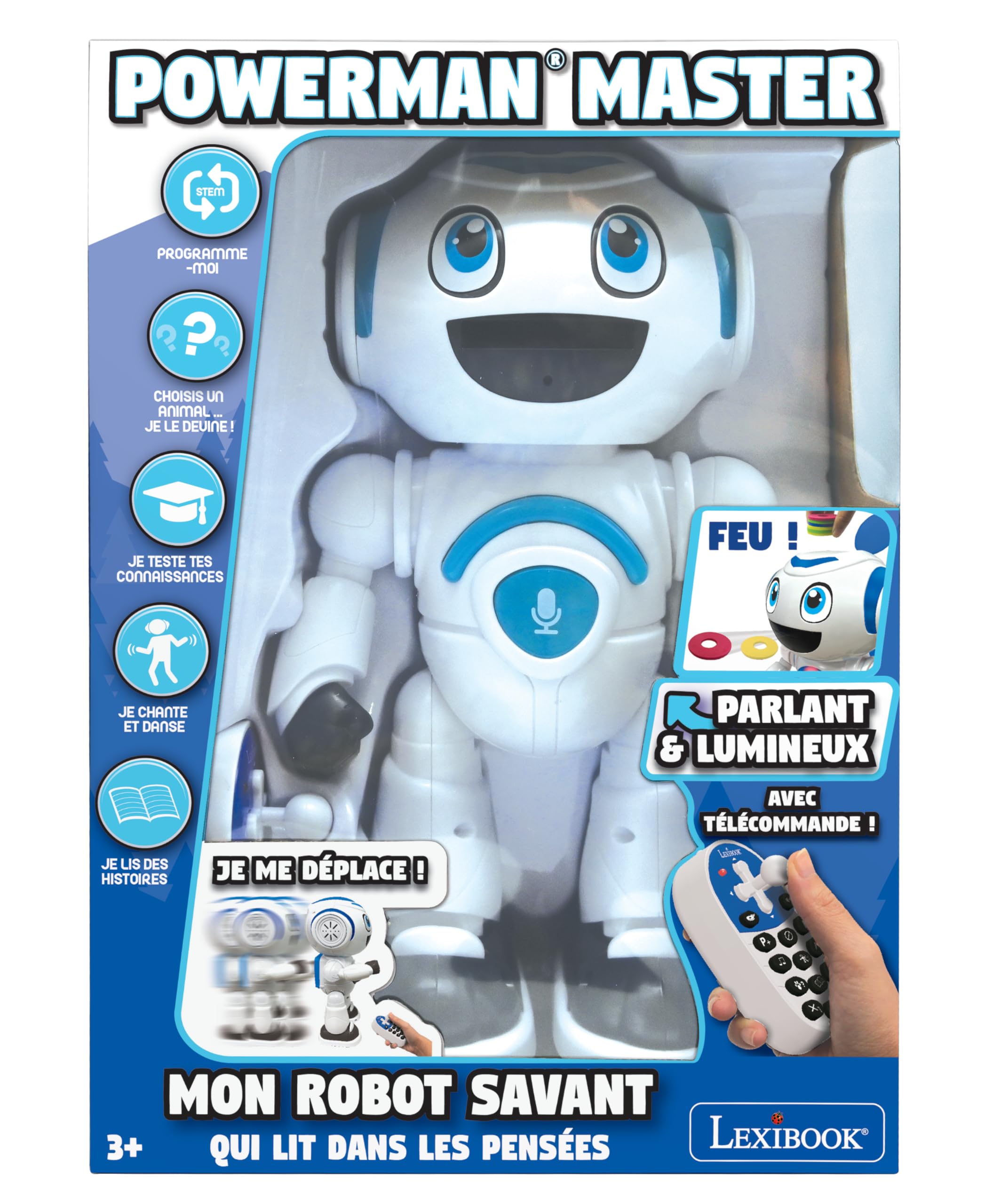 Lexibook Powerman Master ROB25FR robot interattivo programmabile