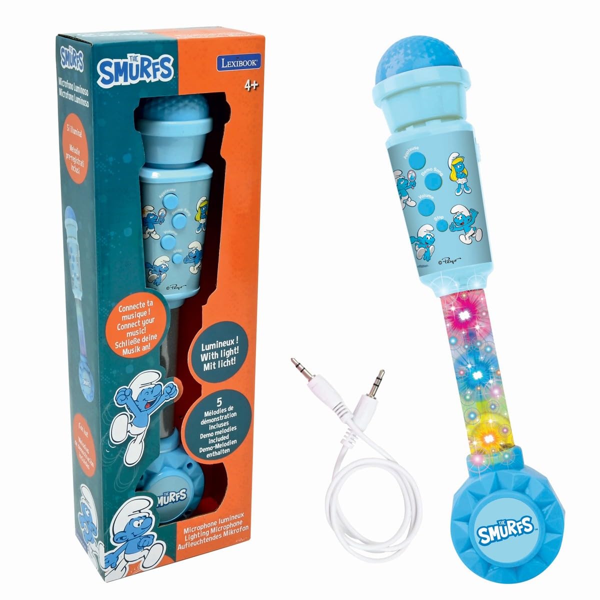 Lexibook Puffi MIC90SF microfono luminoso blu aux-in