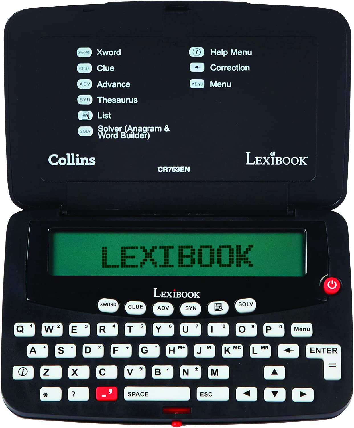Lexibook CR753EN cruciverba elettronico nero bianco