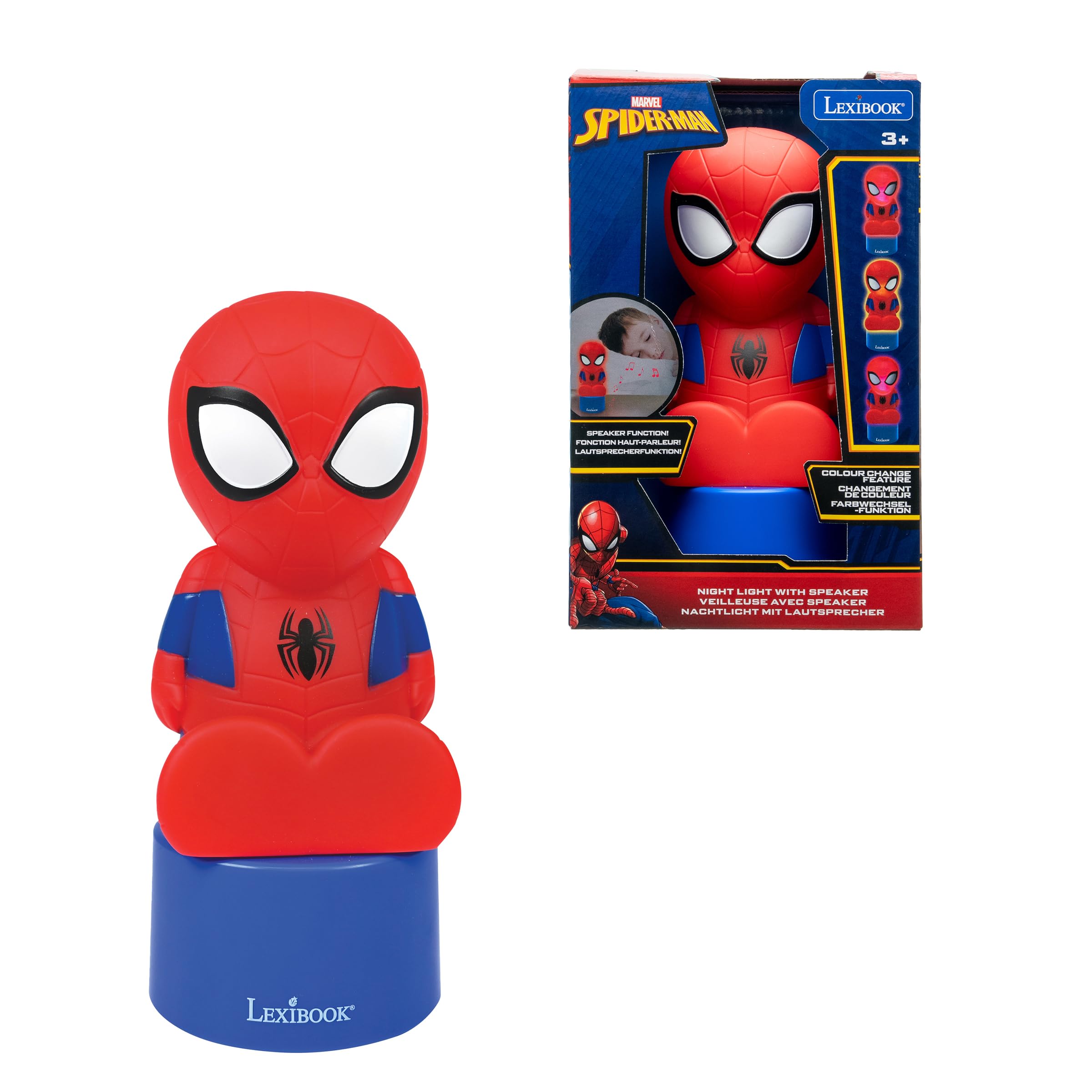 Lexibook Spider-Man NLJ01SPLXB luce notturna blu/rosso cambio colore