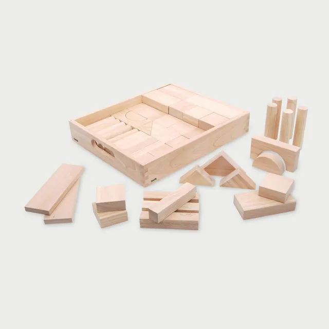 Tickit Wooden Jumbo Block Set costruzioni 54 pezzi da 12 mesi