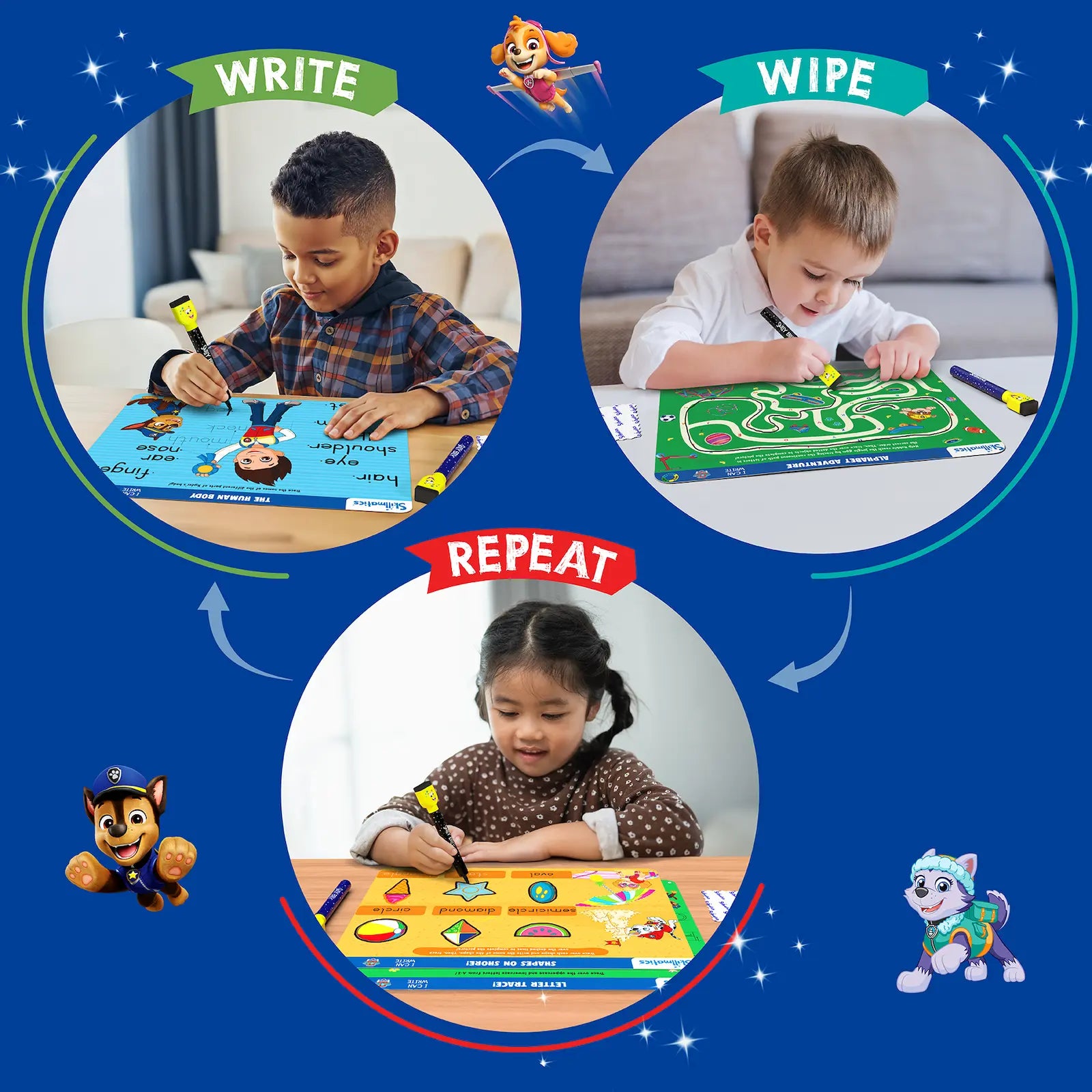 Skillmatics I Can Write PAW Patrol quaderno scrittura bambini