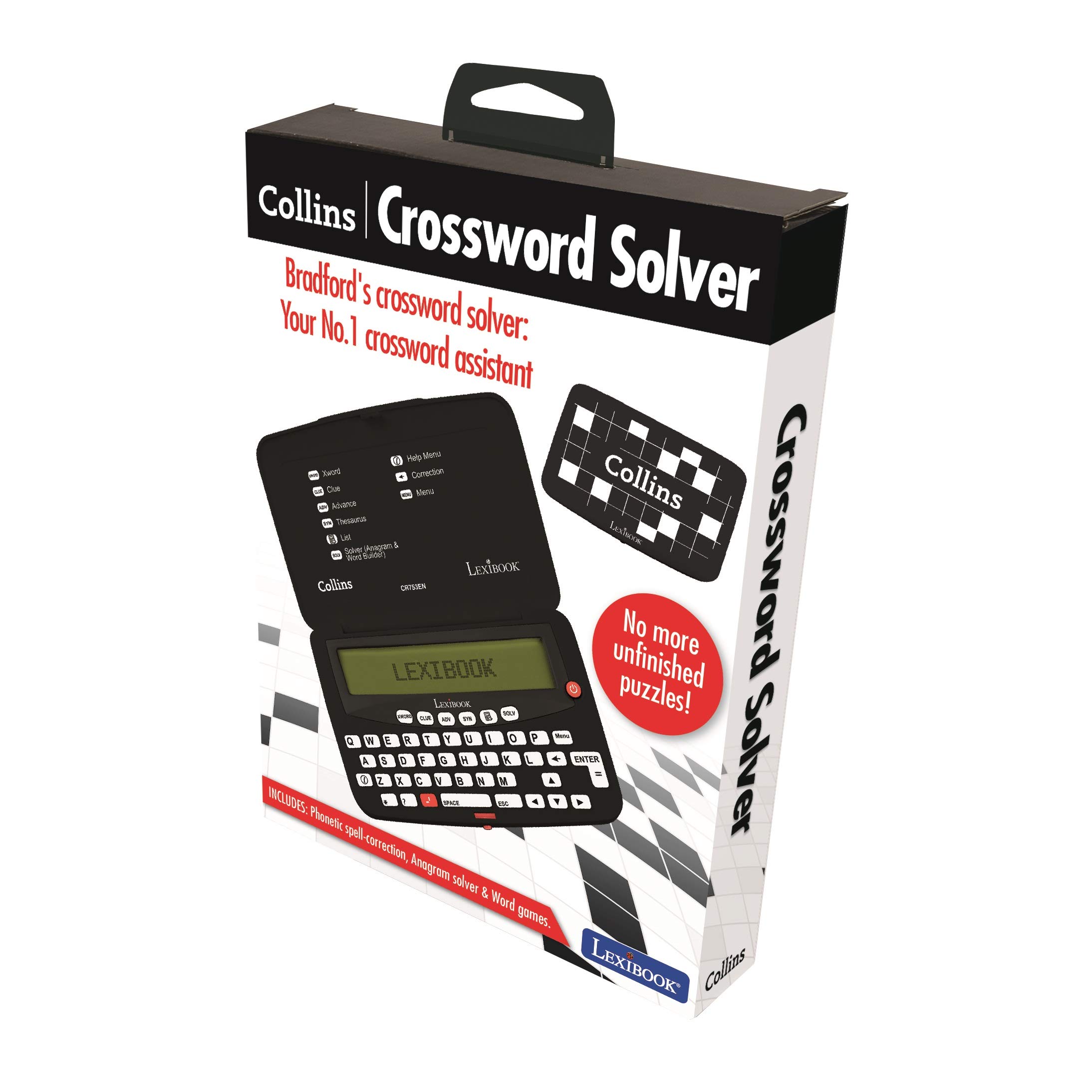 Lexibook CR753EN cruciverba elettronico nero bianco