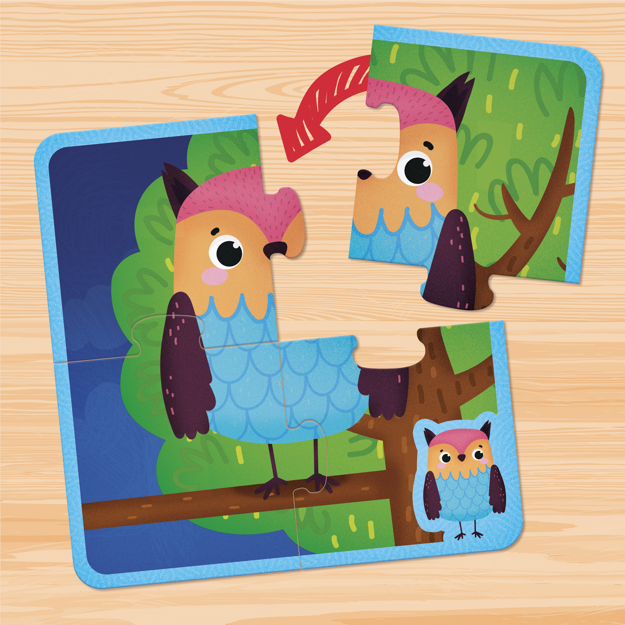 Lisciani Montessori Baby Touch gioco tattile 6 puzzle