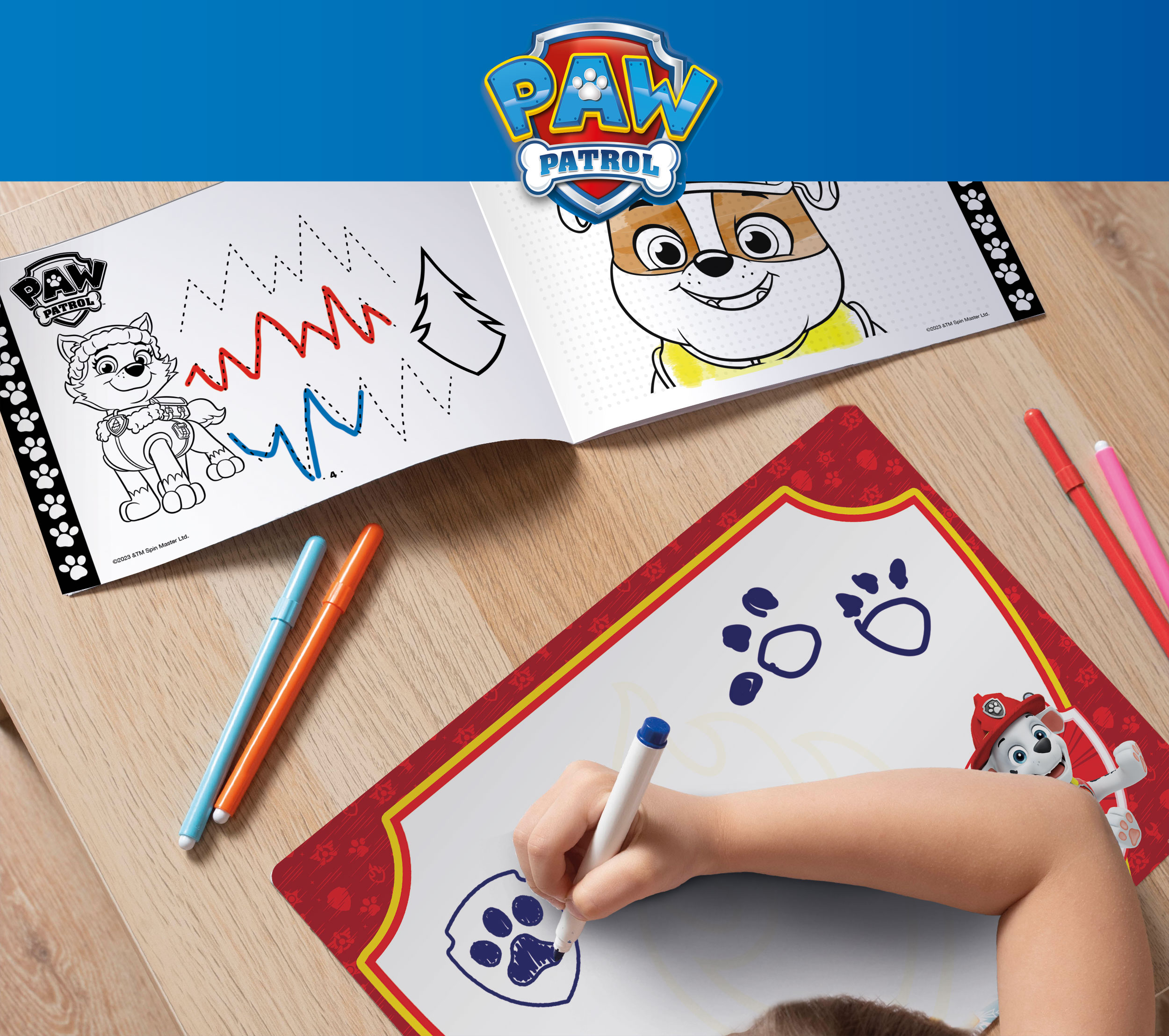 Lisciani Paw Patrol Drawing School kit disegno scrivi e cancella
