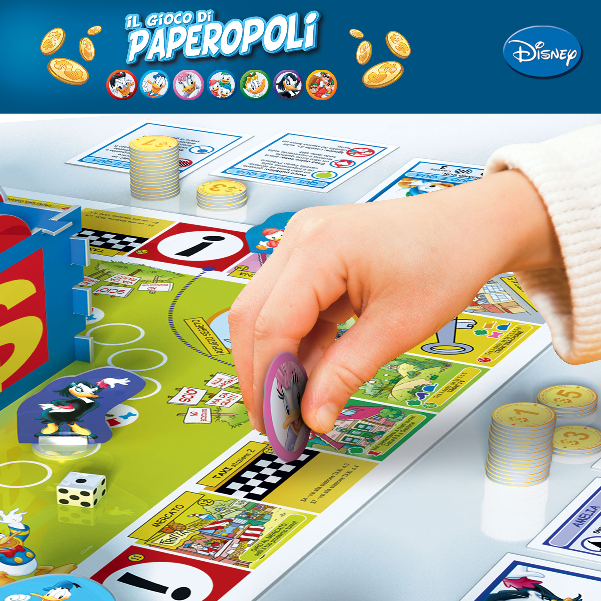 Lisciani Disney Gioco di Paperopoli gioco da tavolo strategico
