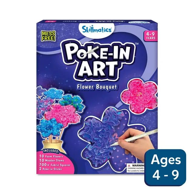 Skillmatics Poke-in Art Flower Bouquet kit fiori