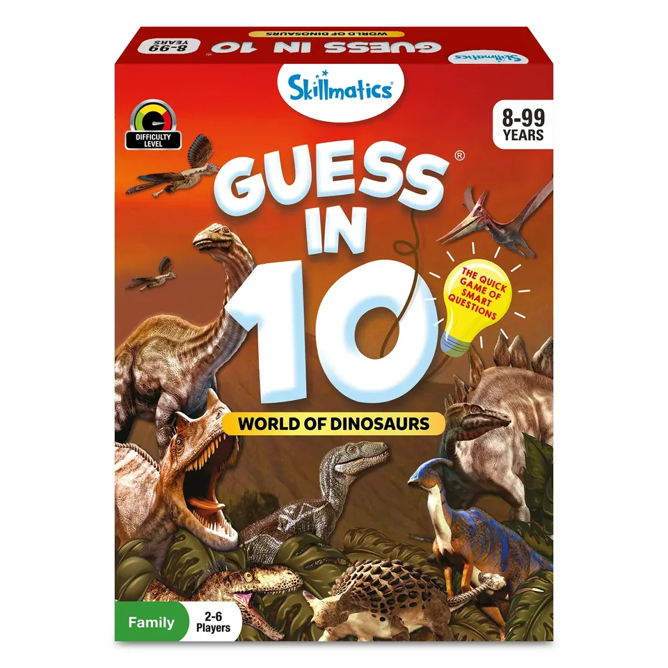 Skillmatics Guess in 10 Dinosauri gioco carte 8+ anni