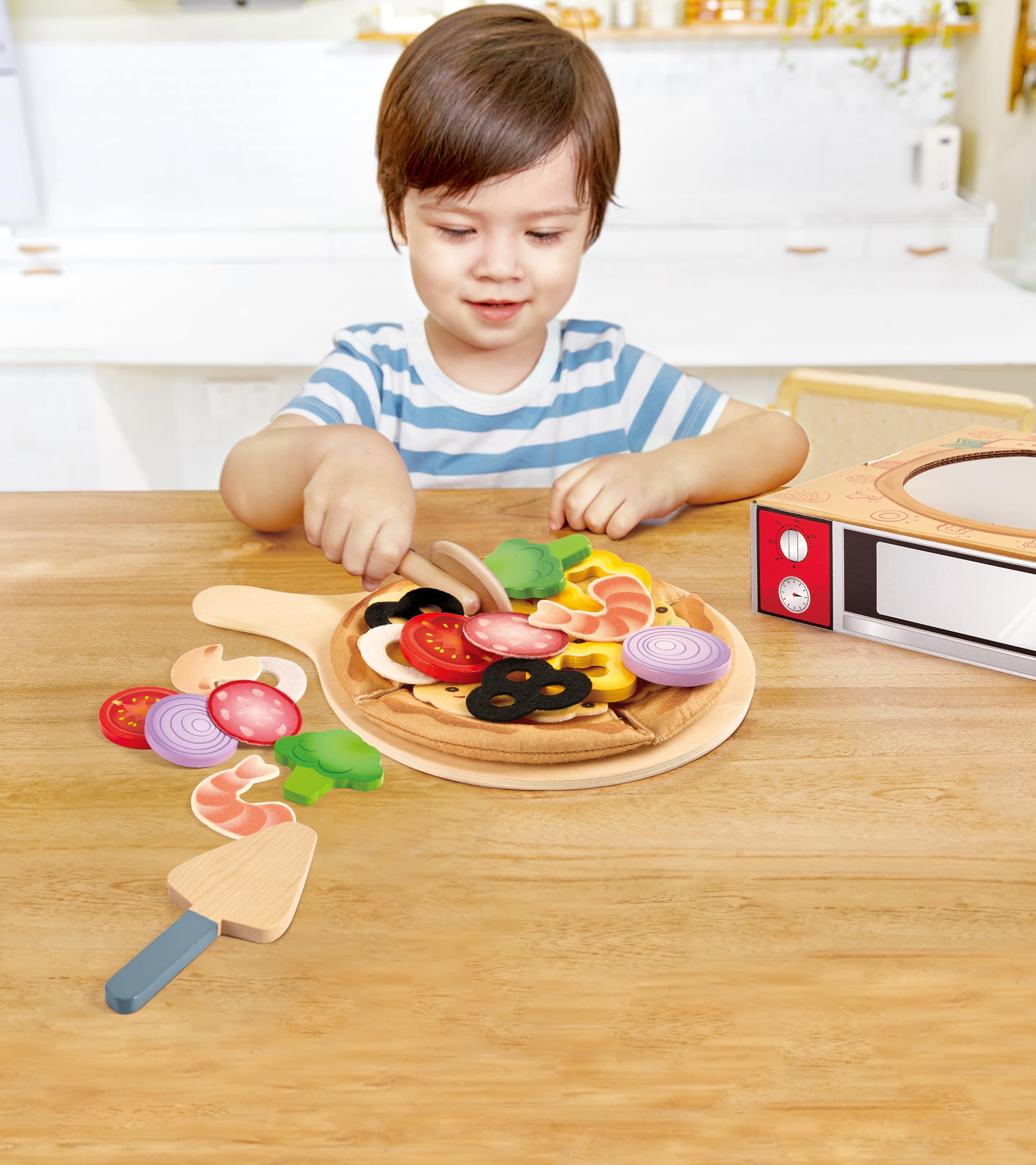 Hape E3173 Pizza Perfetta gioco pizza in legno da 3 anni