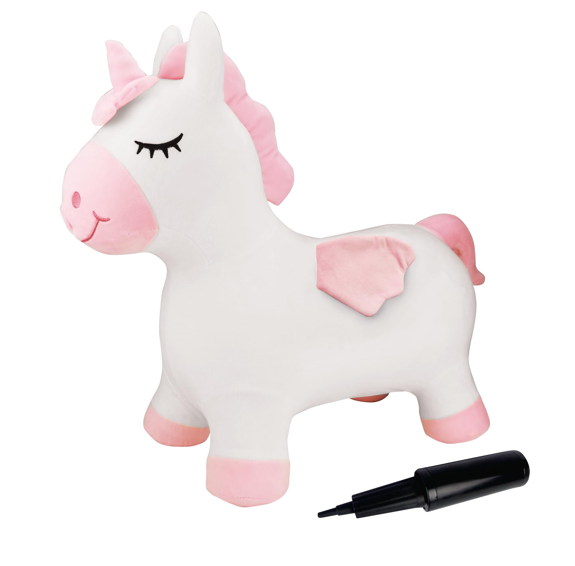 Lexibook Unicorno BGP050UNILXB gonfiabile da salto rosa con fodera