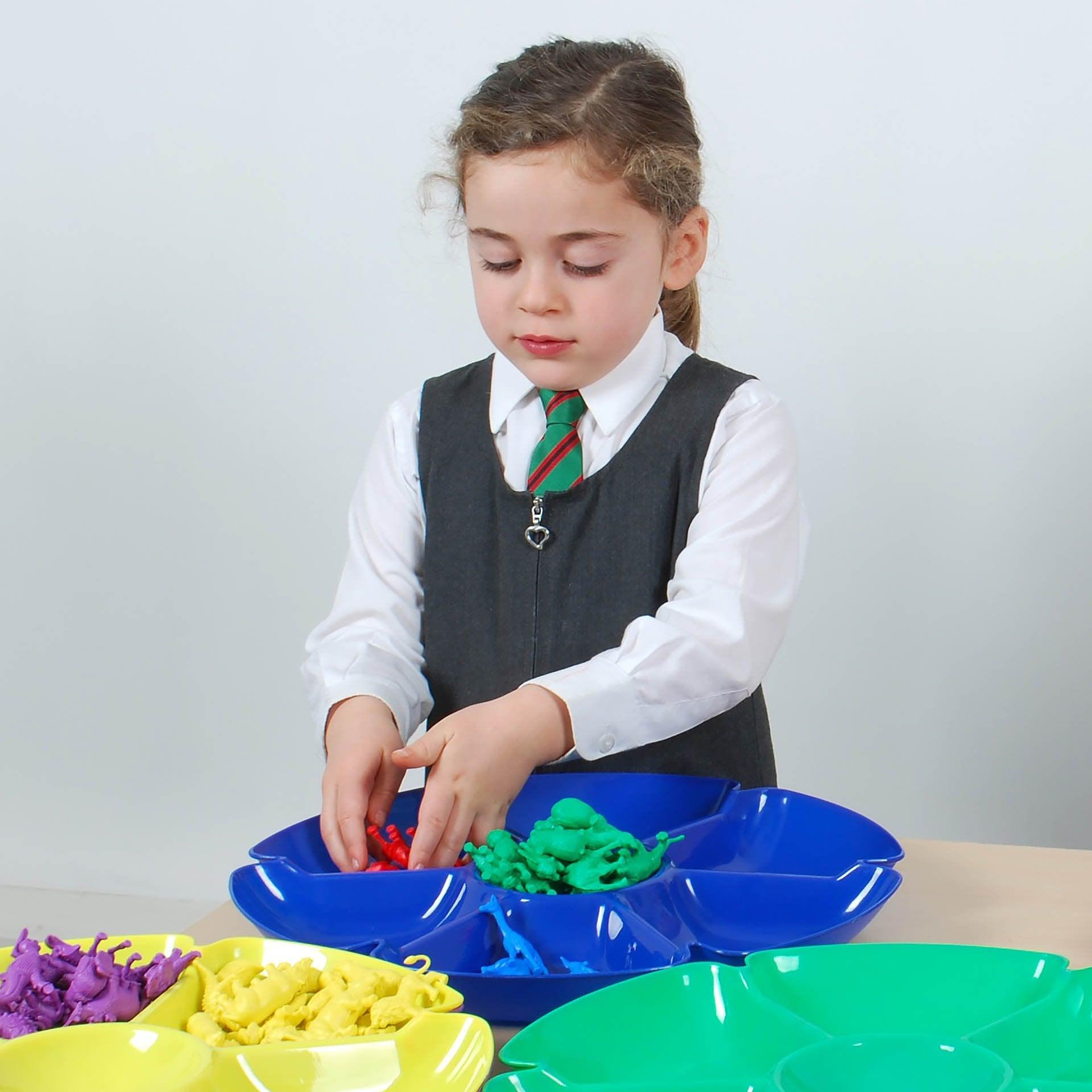 Tickit Flower Sorting Paint Trays vassoi 6 pezzi colori