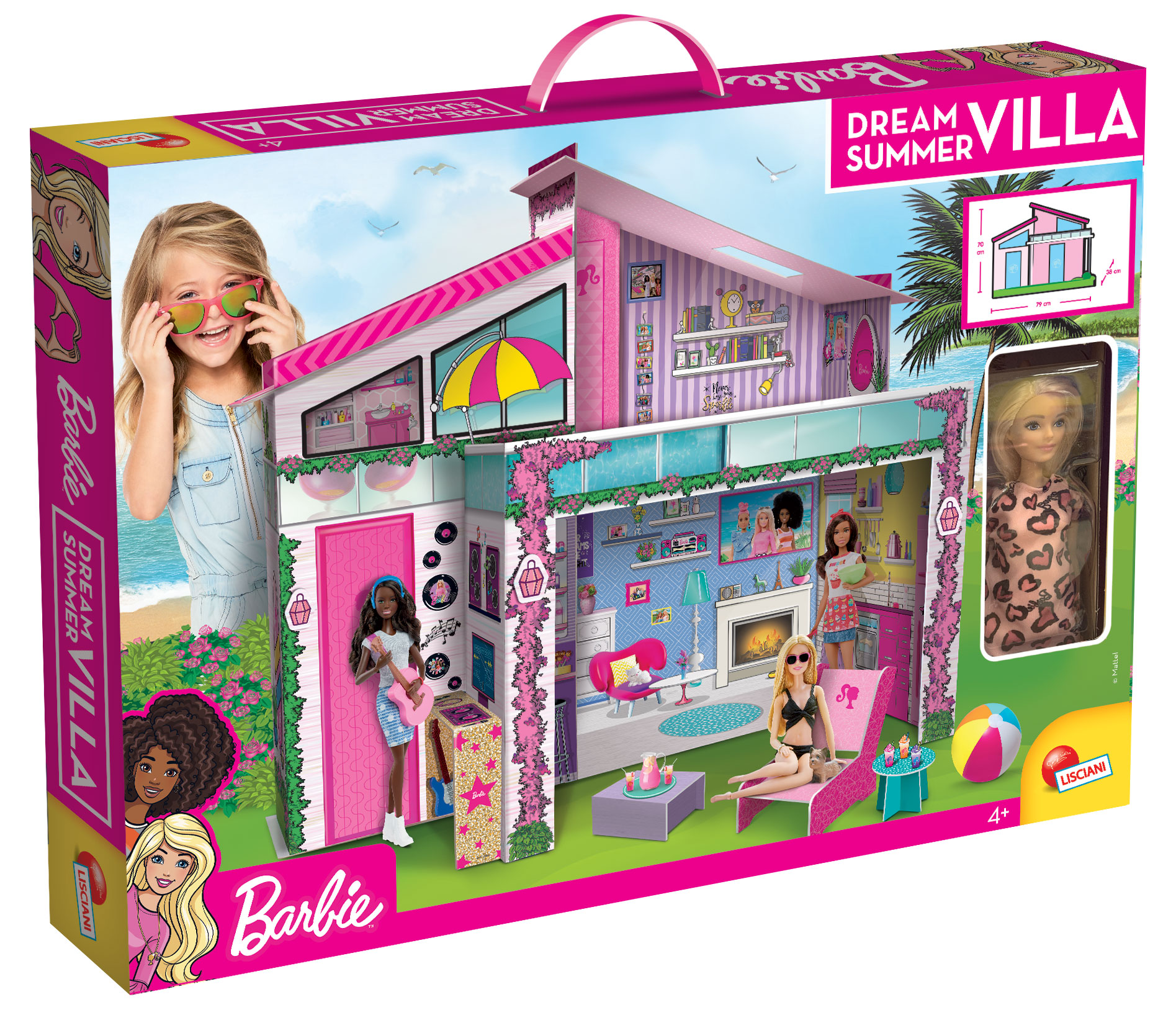 Lisciani Barbie Dream Summer Villa casa 2 piani con bambola