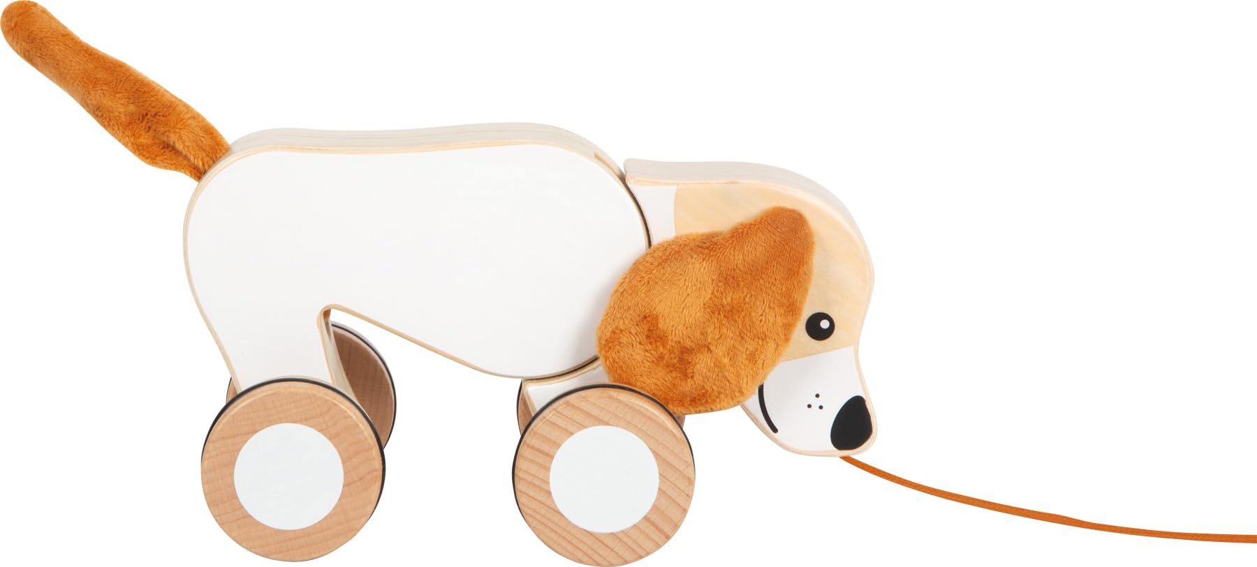 smallfoot Cane giocattolo trainabile legno orecchie scricchiolanti