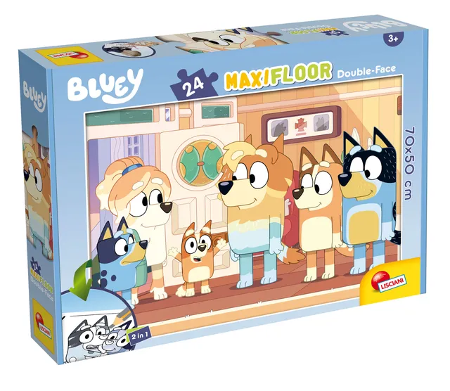 Lisciani Bluey Df Maxifloor 24 puzzle bambini da colorare