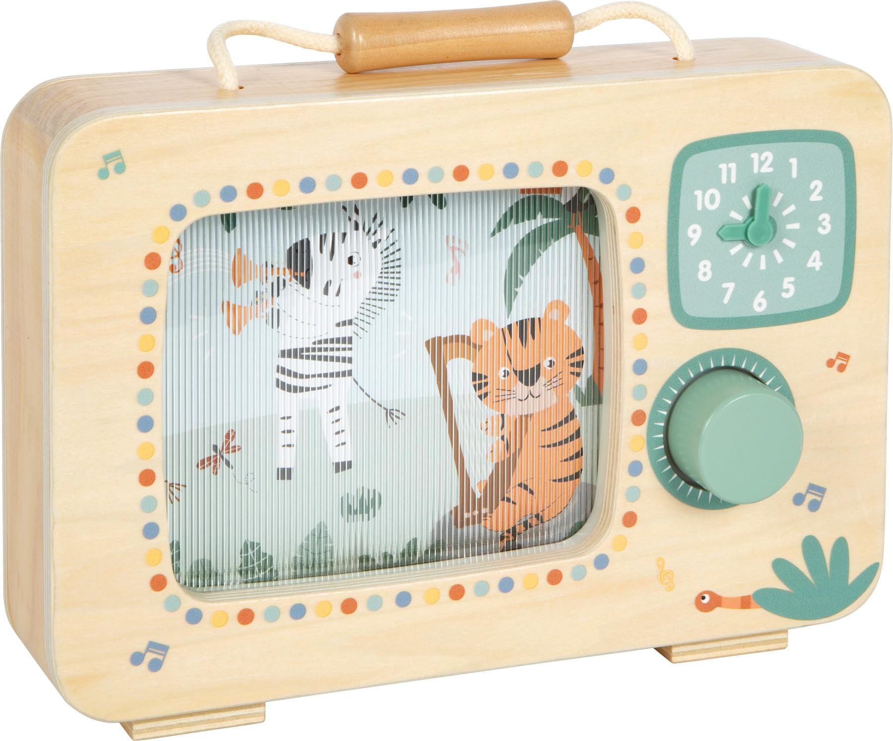 smallfoot Safari carillon TV legno per bambini