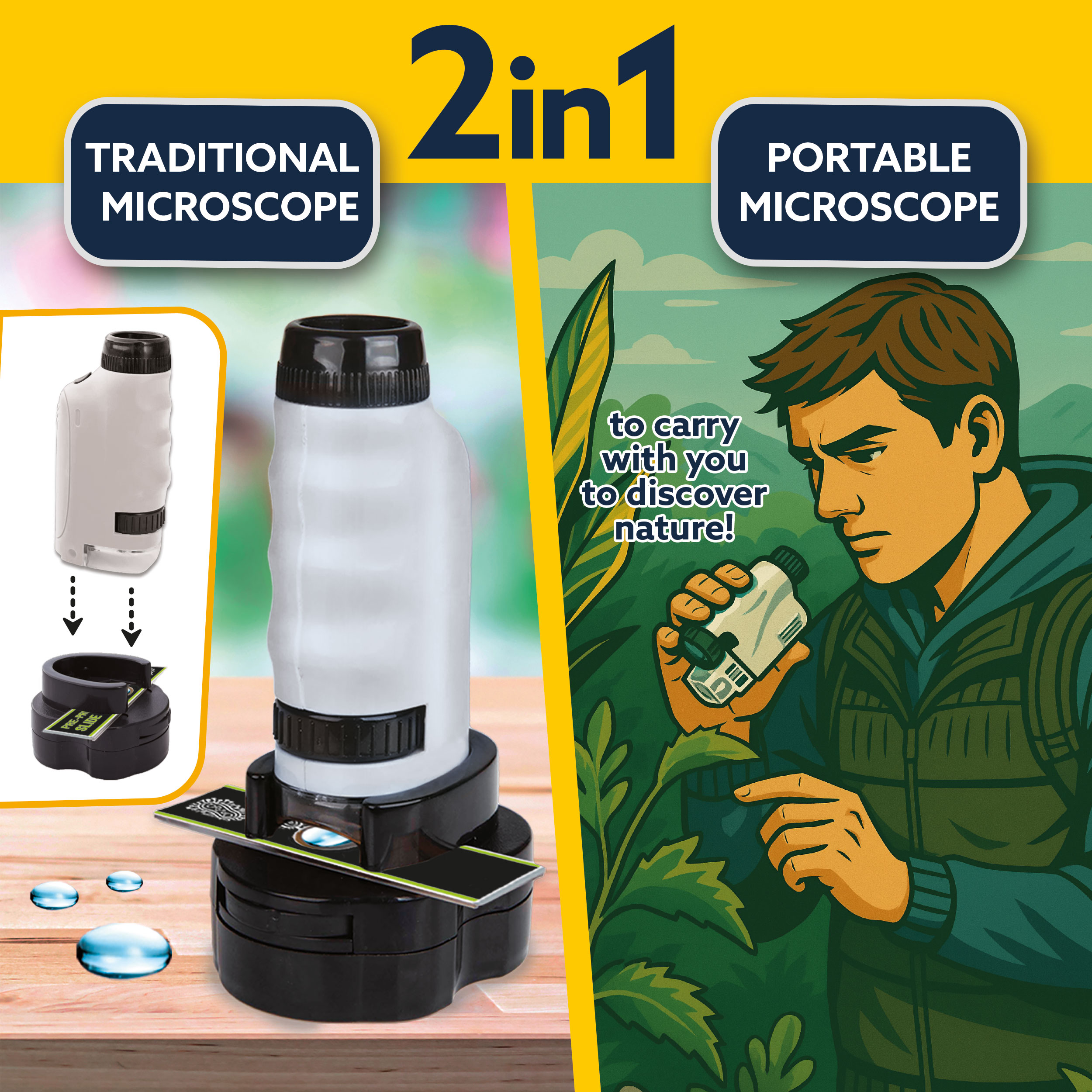 Lisciani I'm a Genius Explorer Adventure microscopio bimbi