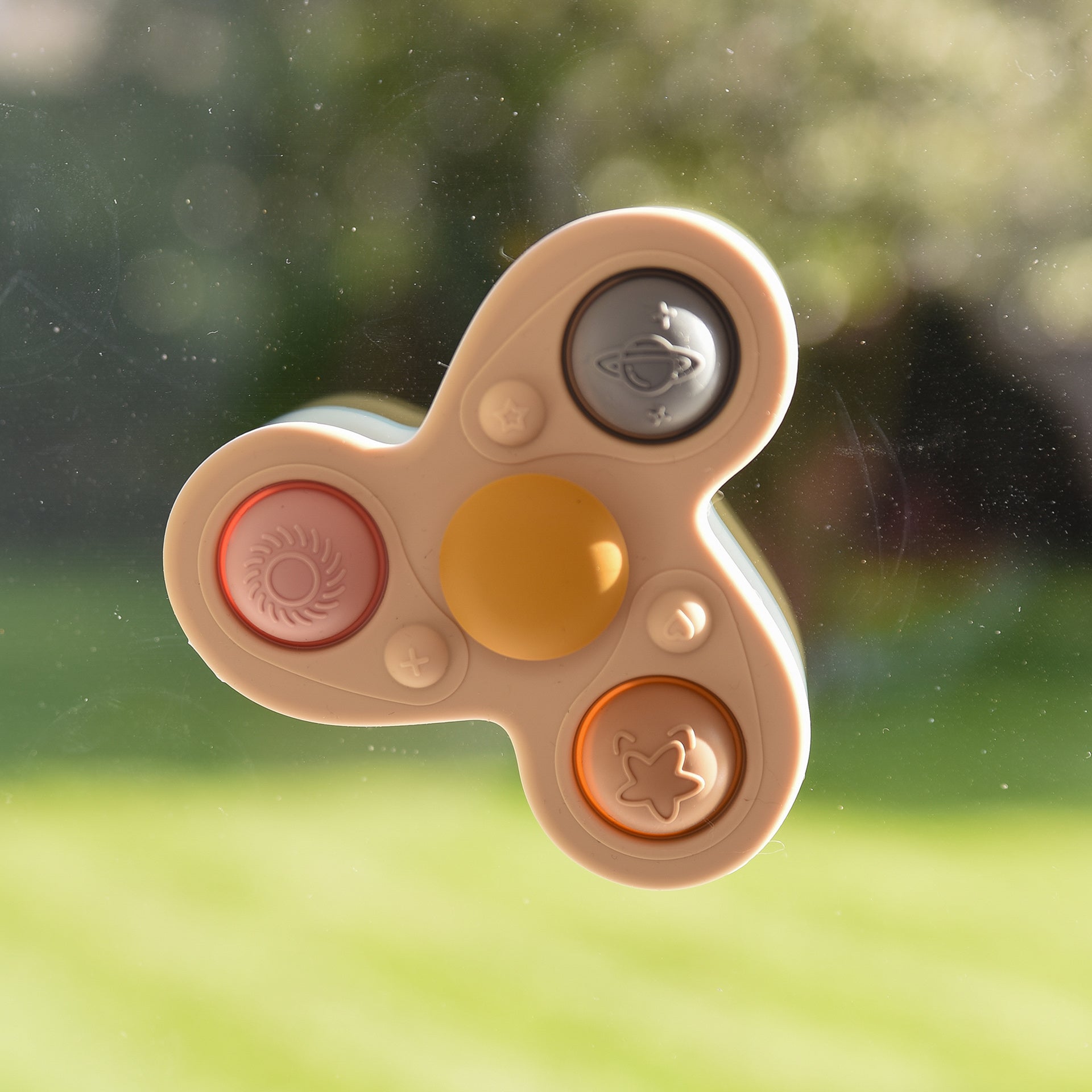 Tickit SiliSoft Jumbo Spinner spinner Earth con ventosa