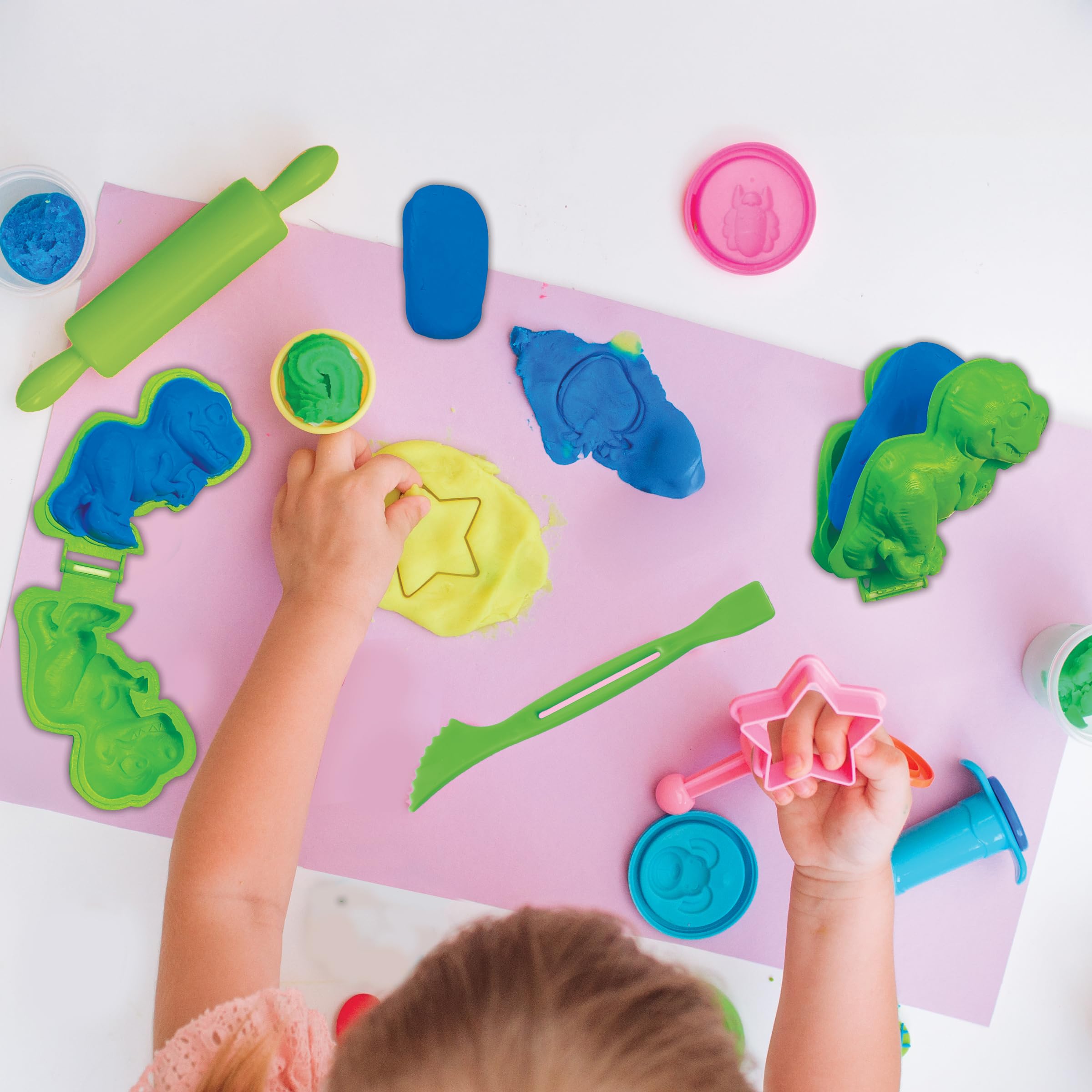 Lexibook CRDOUGH11 Dino pasta modellabile fluorescente