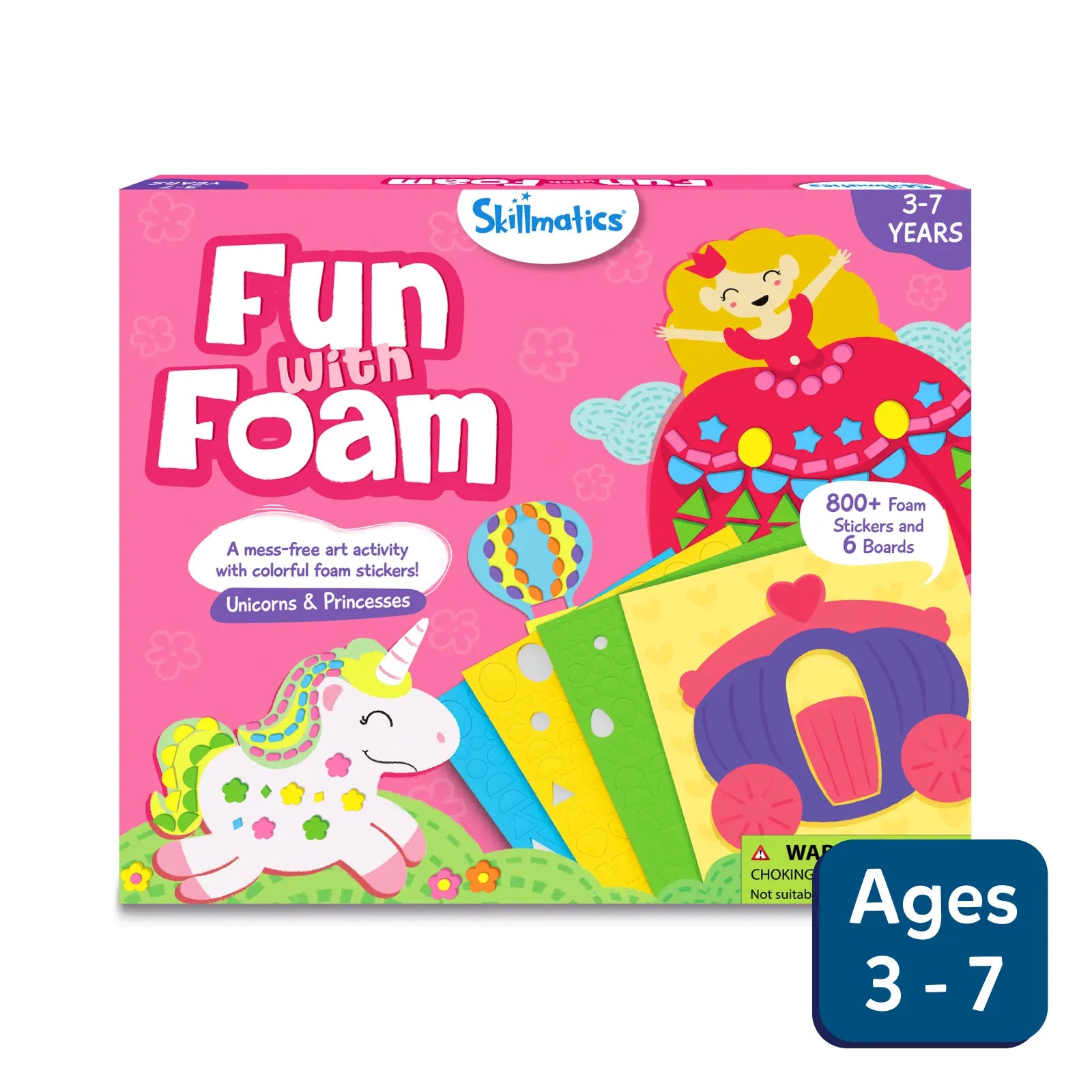 Skillmatics Fun with Foam Unicorn Princess sticker art 800 pezzi