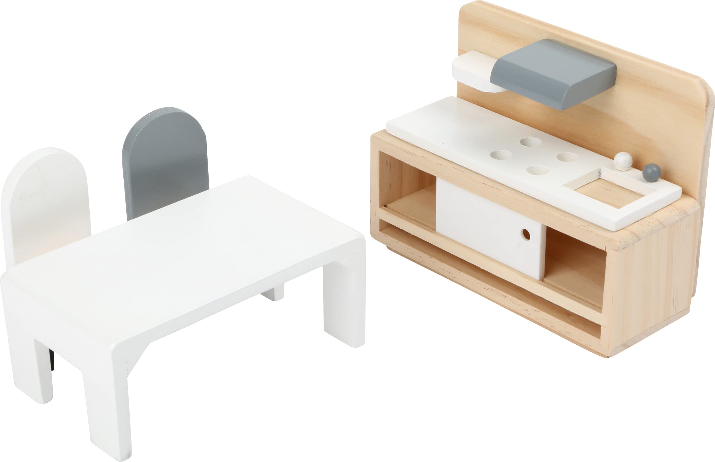 smallfoot 11414 mobili casa bambole legno 4 stanze