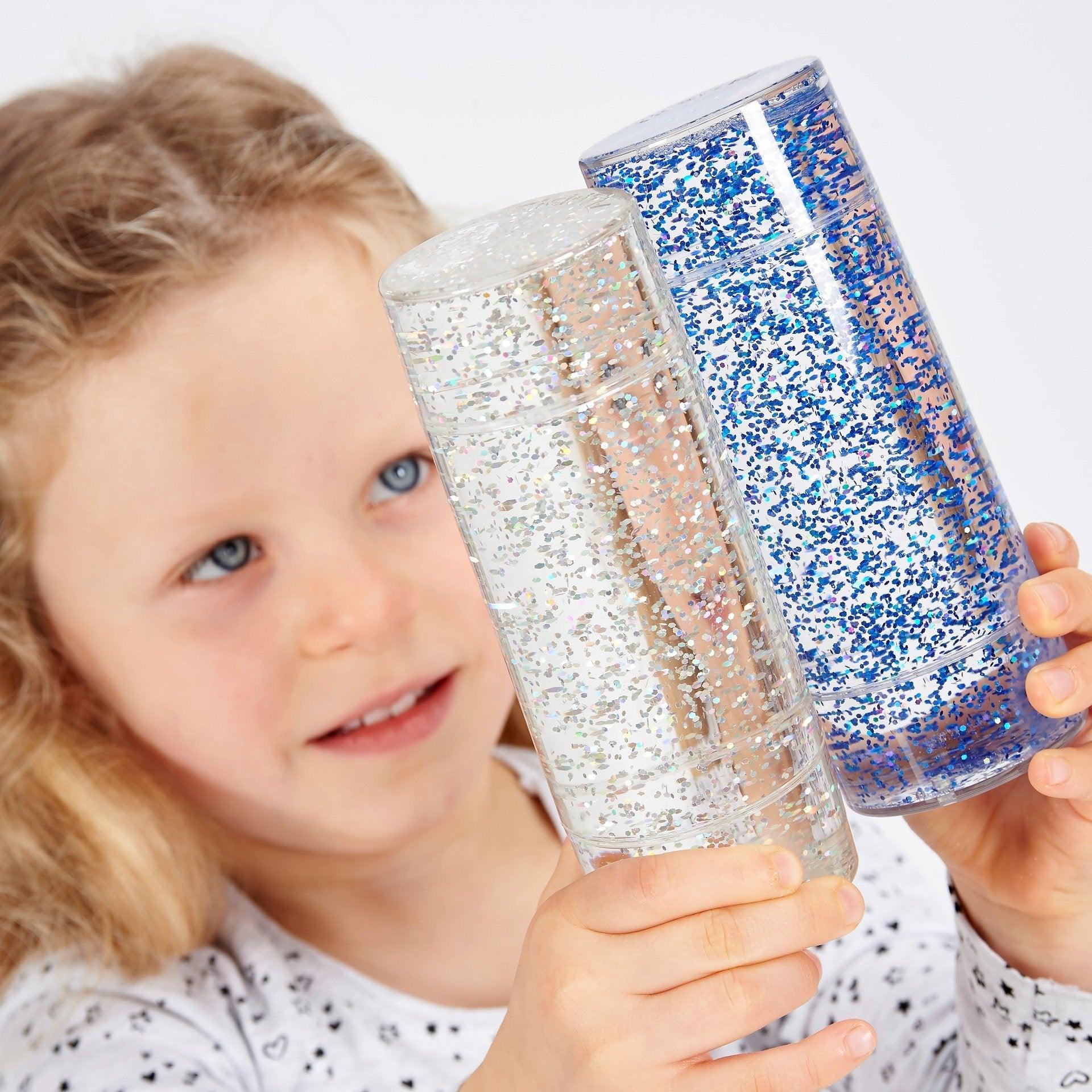 Tickit Sensory Glitter Storm Set shaker sensoriali 3 pezzi glitter
