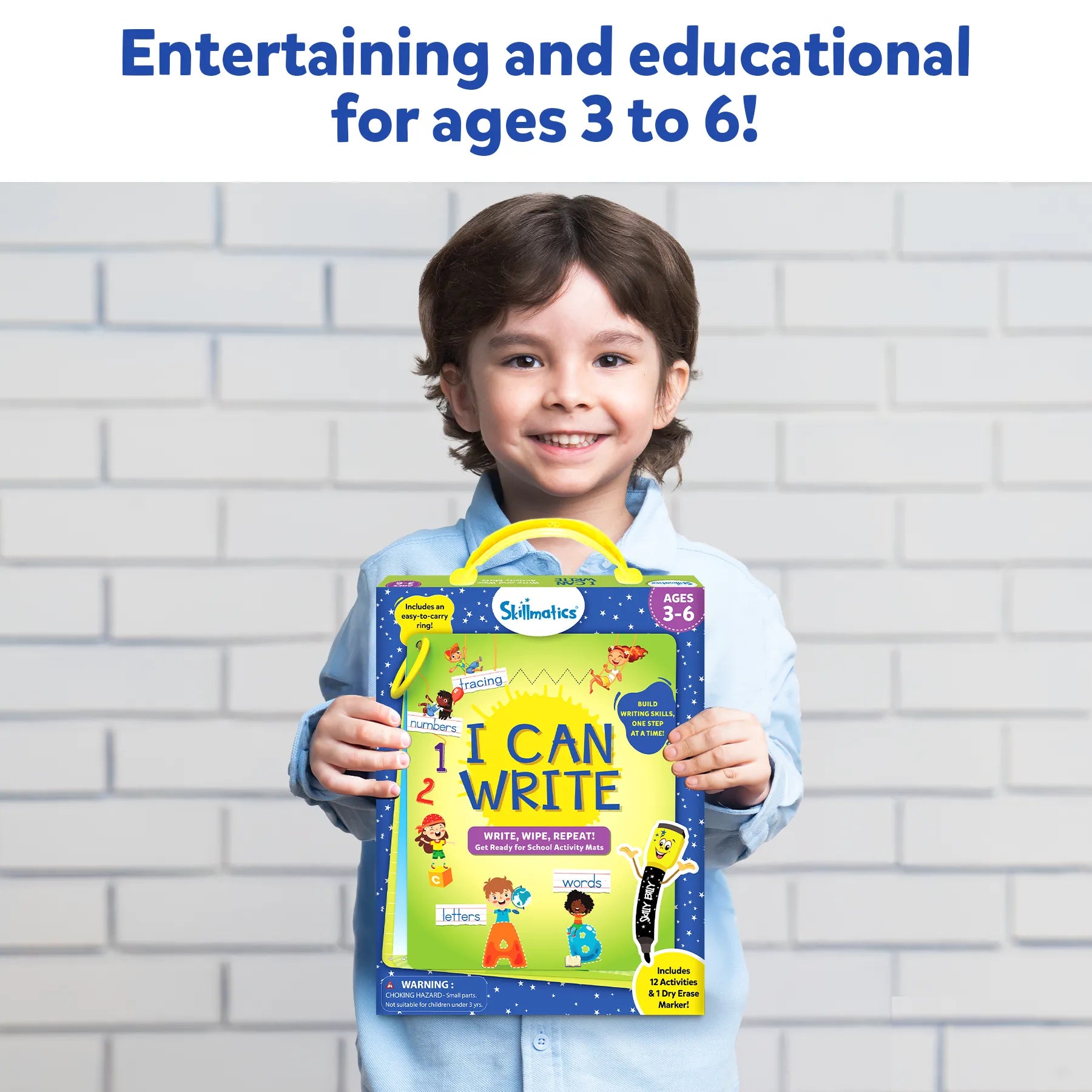 Skillmatics I Can Write tappetini attività prescolari 3-6 anni