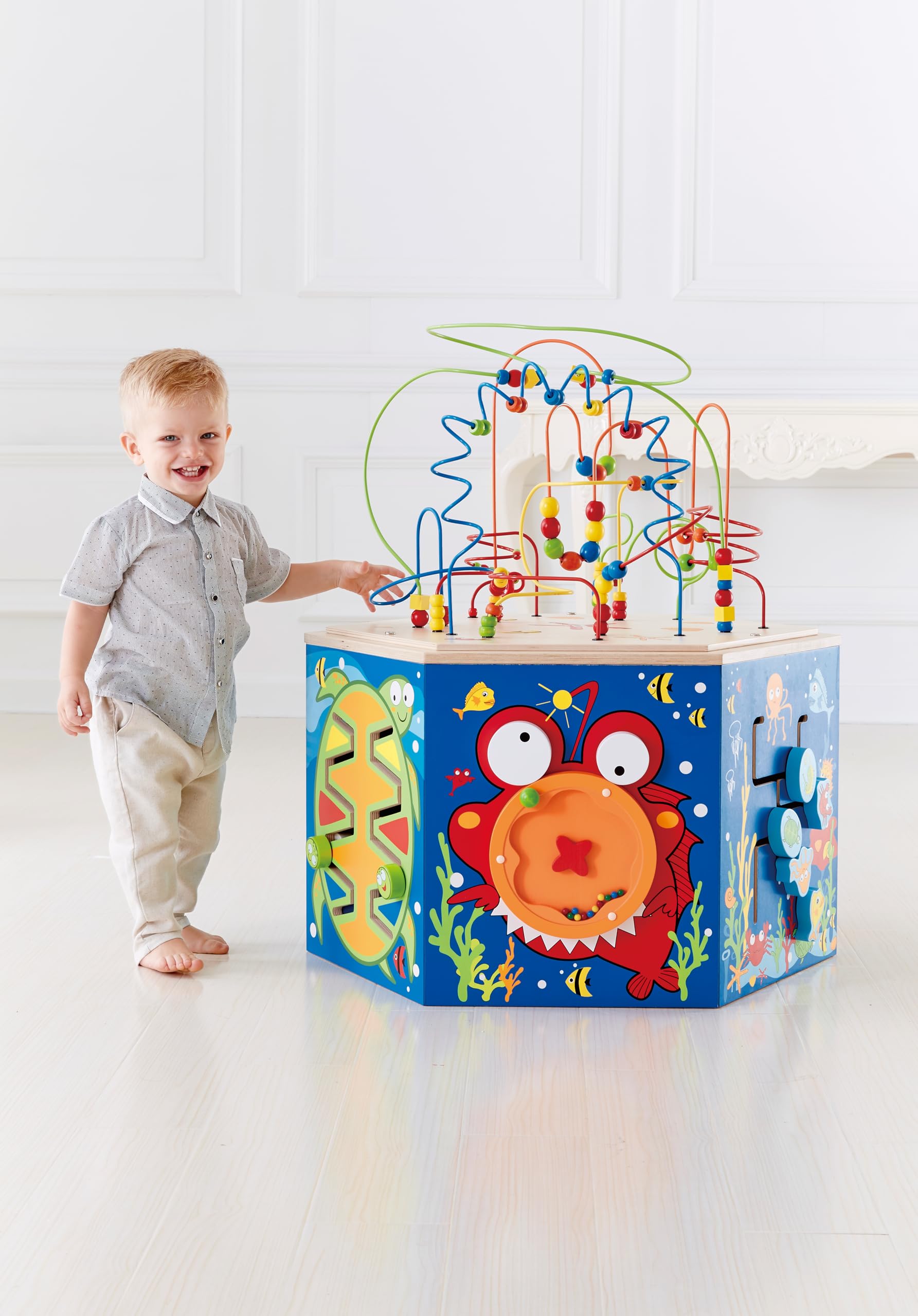 Hape E1907 Barriera Corallina cubo attività legno