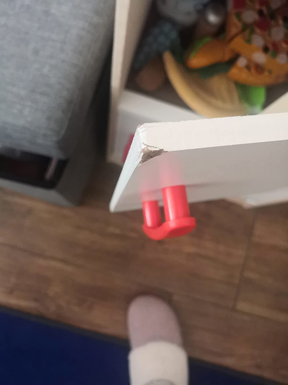 Hape E3153 frigorifero giocattolo in legno bianco