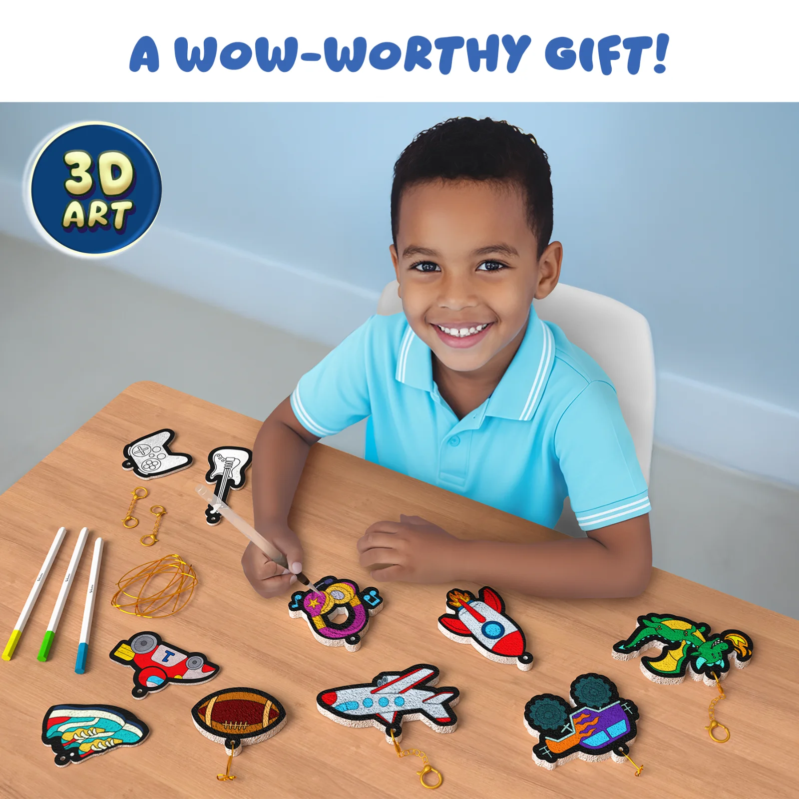 Skillmatics Aqua Puffs Just Cool Things kit 3D 4+ anni