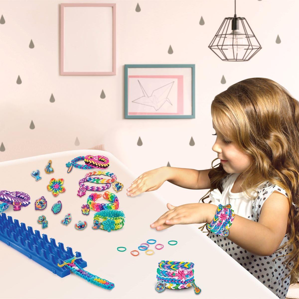 Lexibook Cra-Z-Loom CRLOOM9D kit braccialetti Stitch blu
