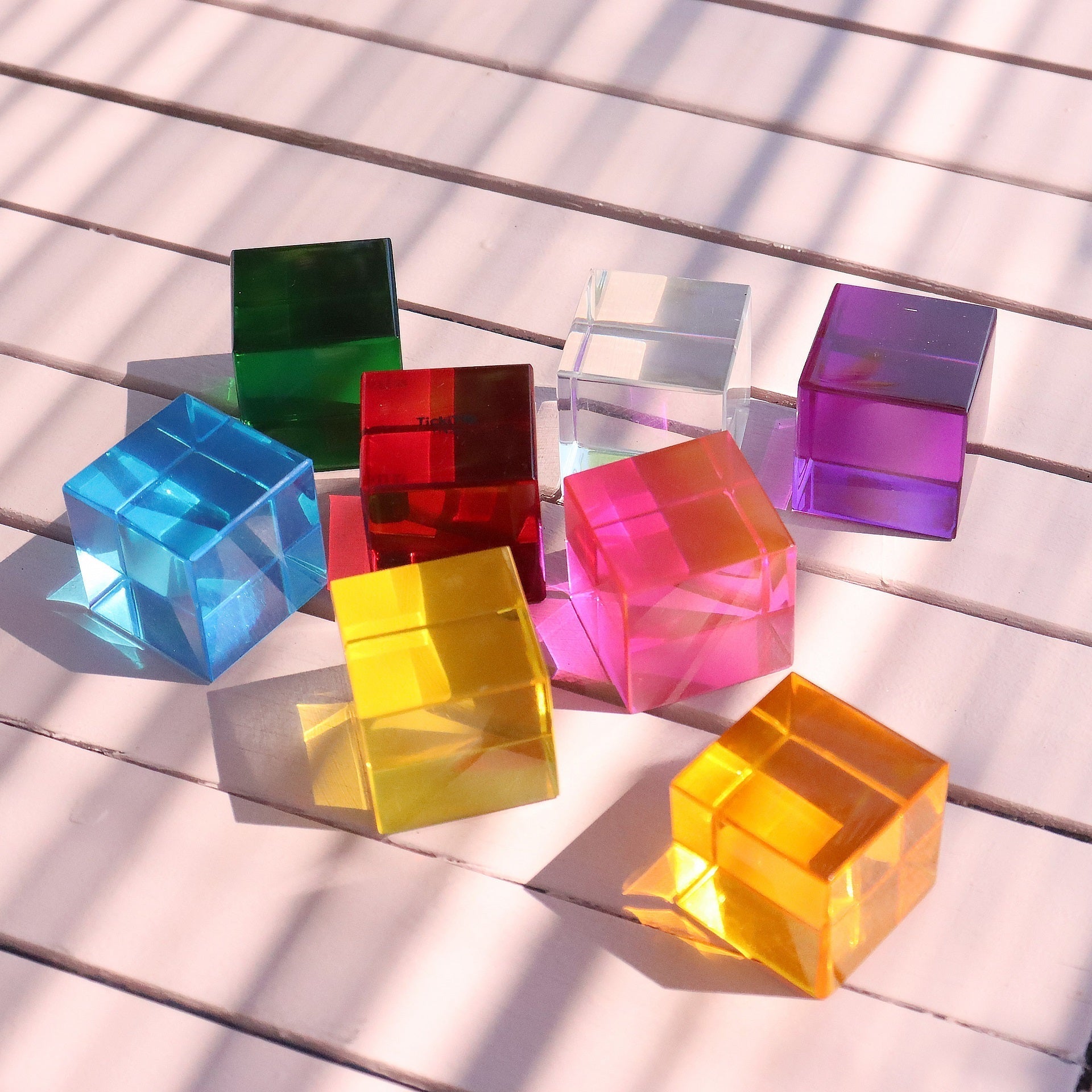 Tickit Perception Cubes cubetti sensoriali 8 pezzi traslucidi