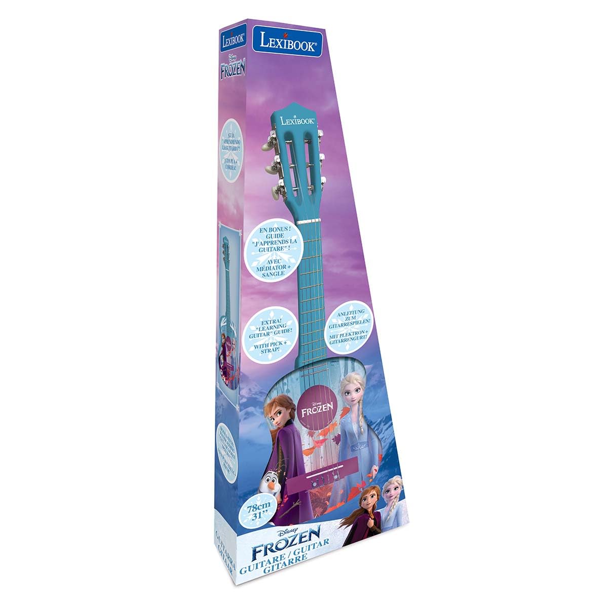 Lexibook Disney Frozen chitarra 78 cm blu bambine