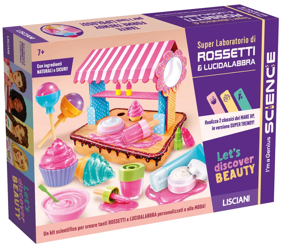 Lisciani I'm a Genius Laboratorio Rossetti kit make up 2 in 1
