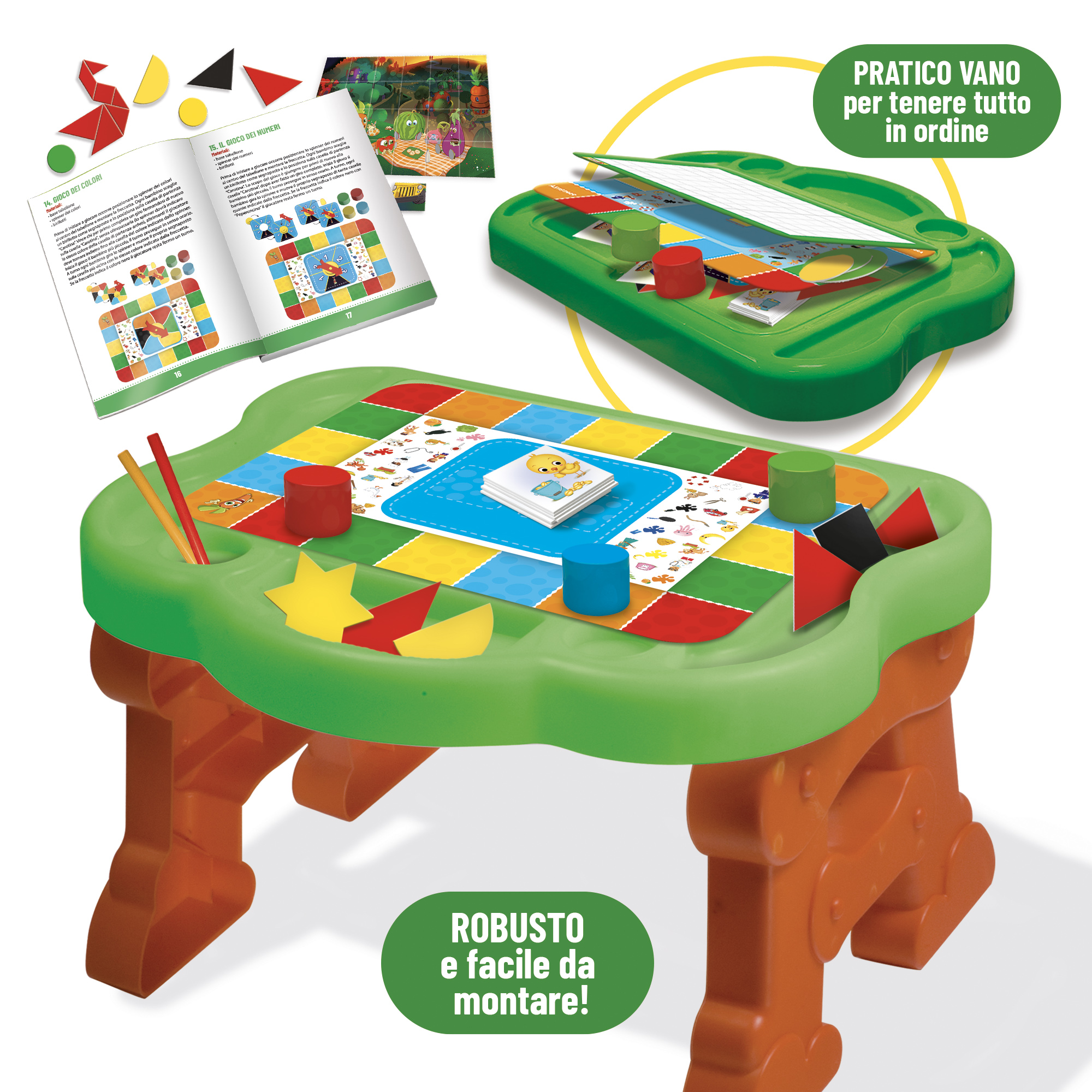 Lisciani Carotina Tavolino 30 Giochi gioco educativo scrivi e cancella