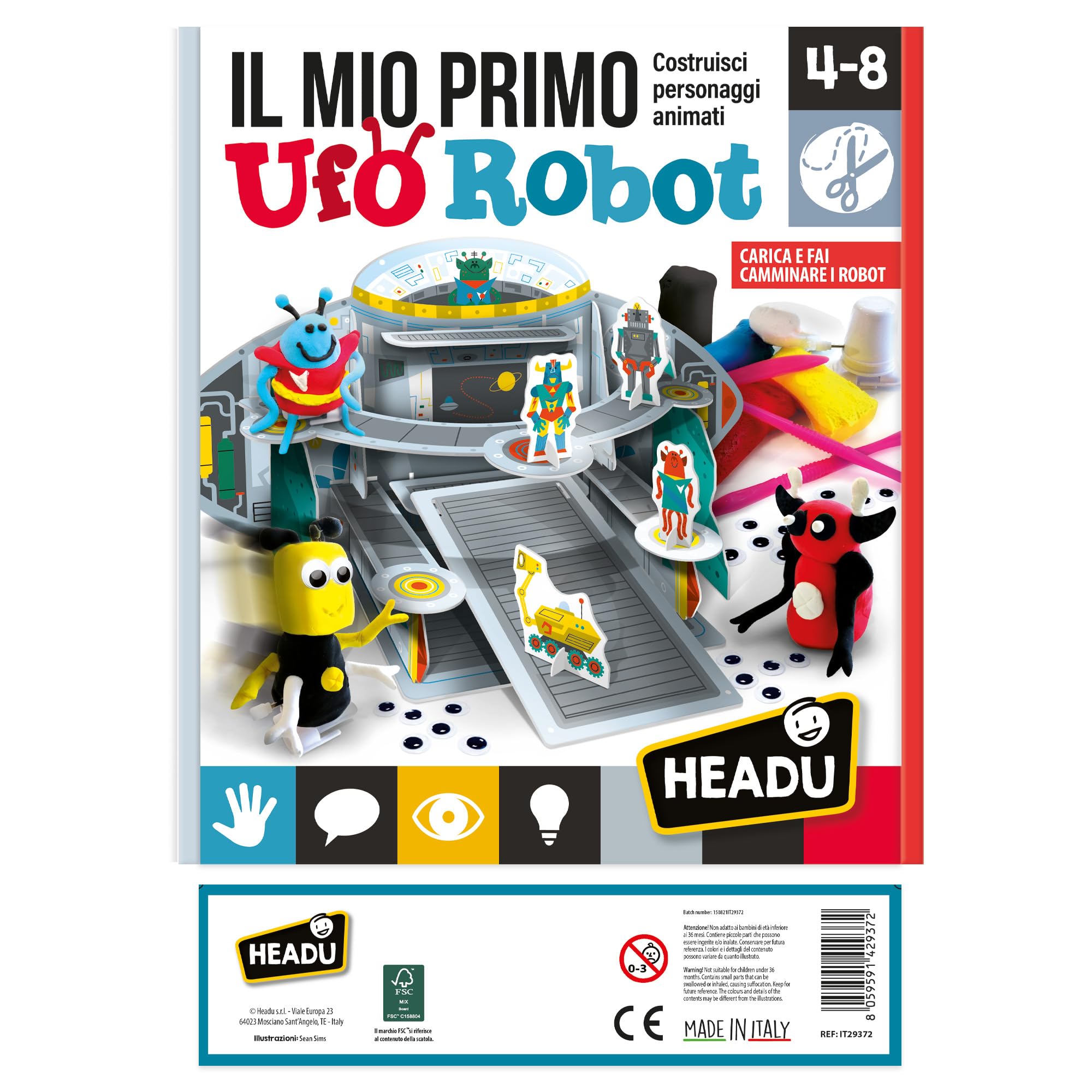 Headu Il Mio Primo Ufo Robot IT29372 kit creativo 4-8 anni