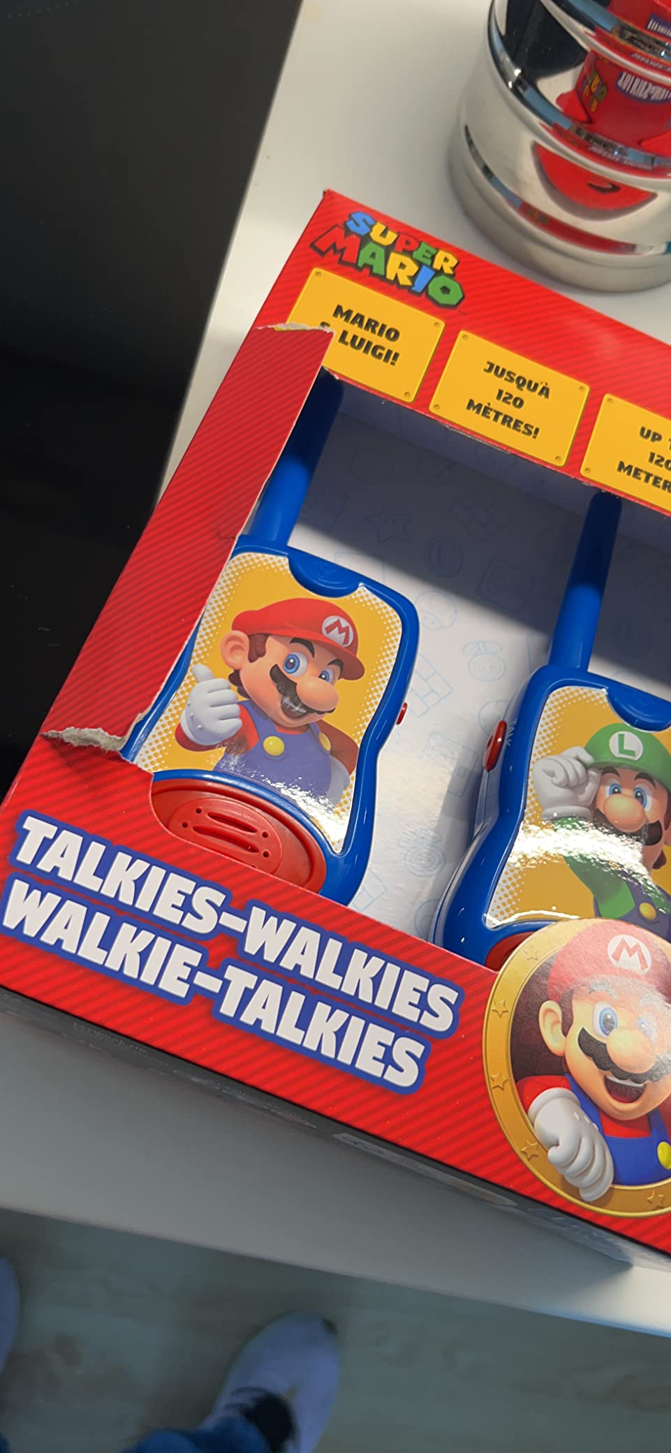 Lexibook Super Mario TW12NI walkie talkie 2 pezzi blu rosso