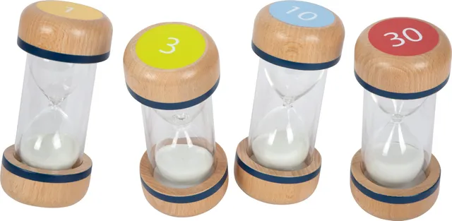 smallfoot Educate XL clessidre legno 4 pezzi tempi