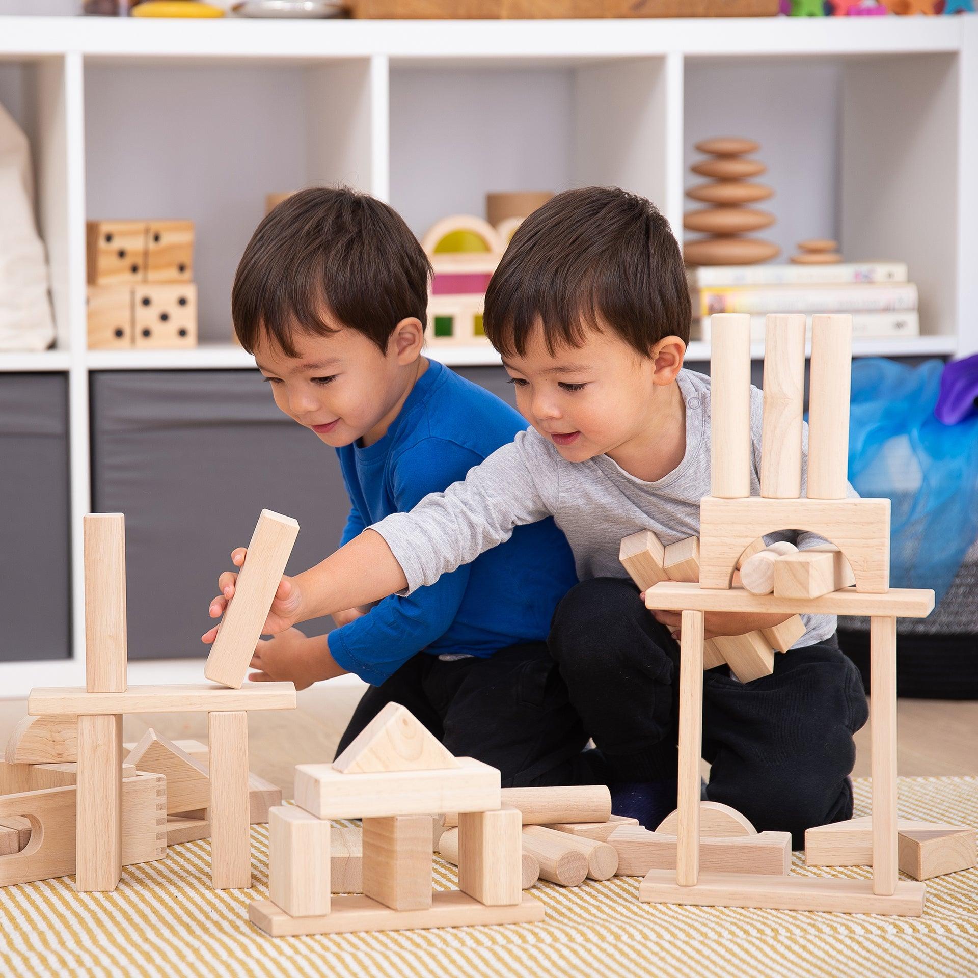 Tickit Wooden Jumbo Block Set costruzioni 54 pezzi da 12 mesi