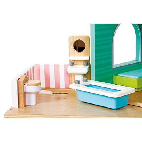 smallfoot casa delle bambole legno 3 piani 21 pezzi